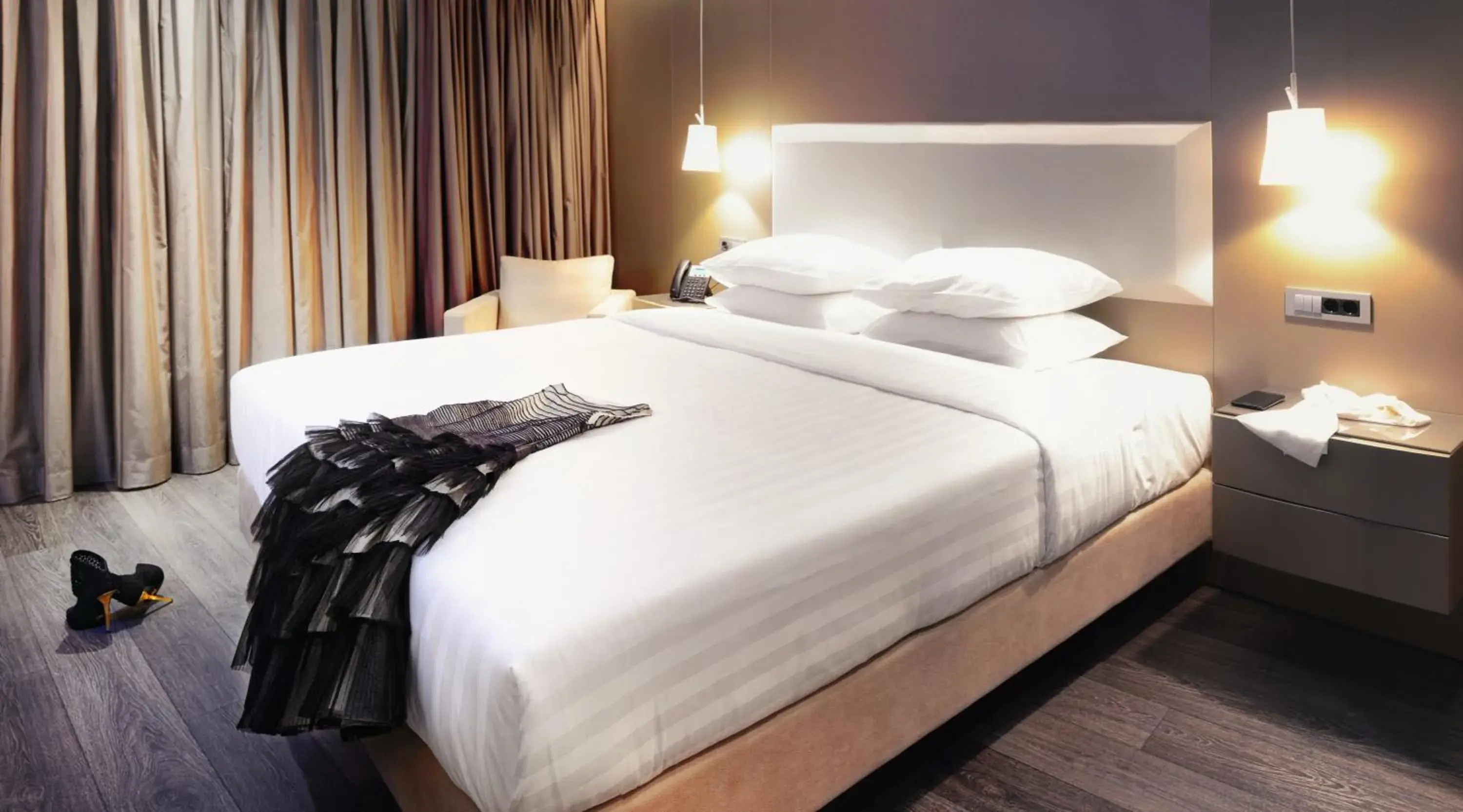 Bed in SAZ City Life Boutique Hotel Bed in SAZ City Life Boutique Hotel