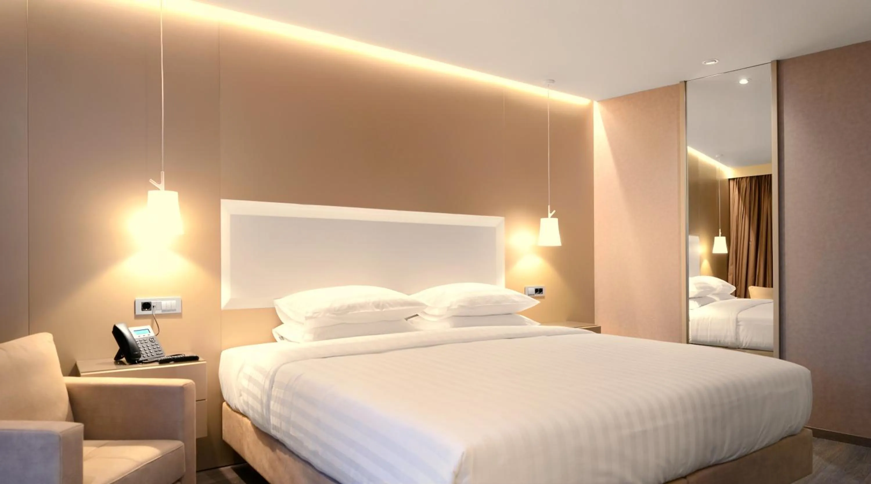 Photo of the whole room, Bed in SAZ City Life Boutique Hotel