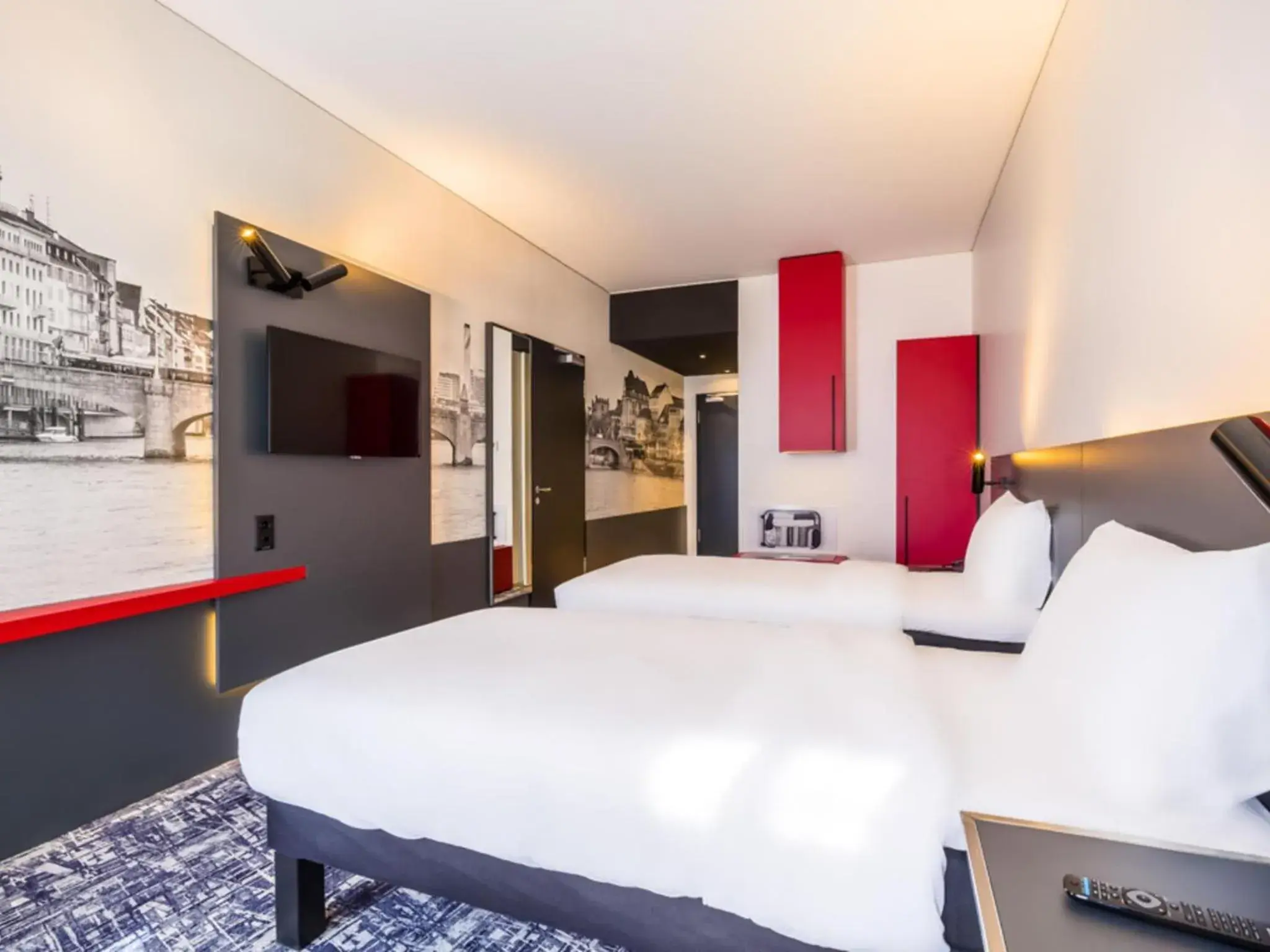 Bedroom, Bed in ibis Styles Basel City Bedroom, Bed in ibis Styles Basel City