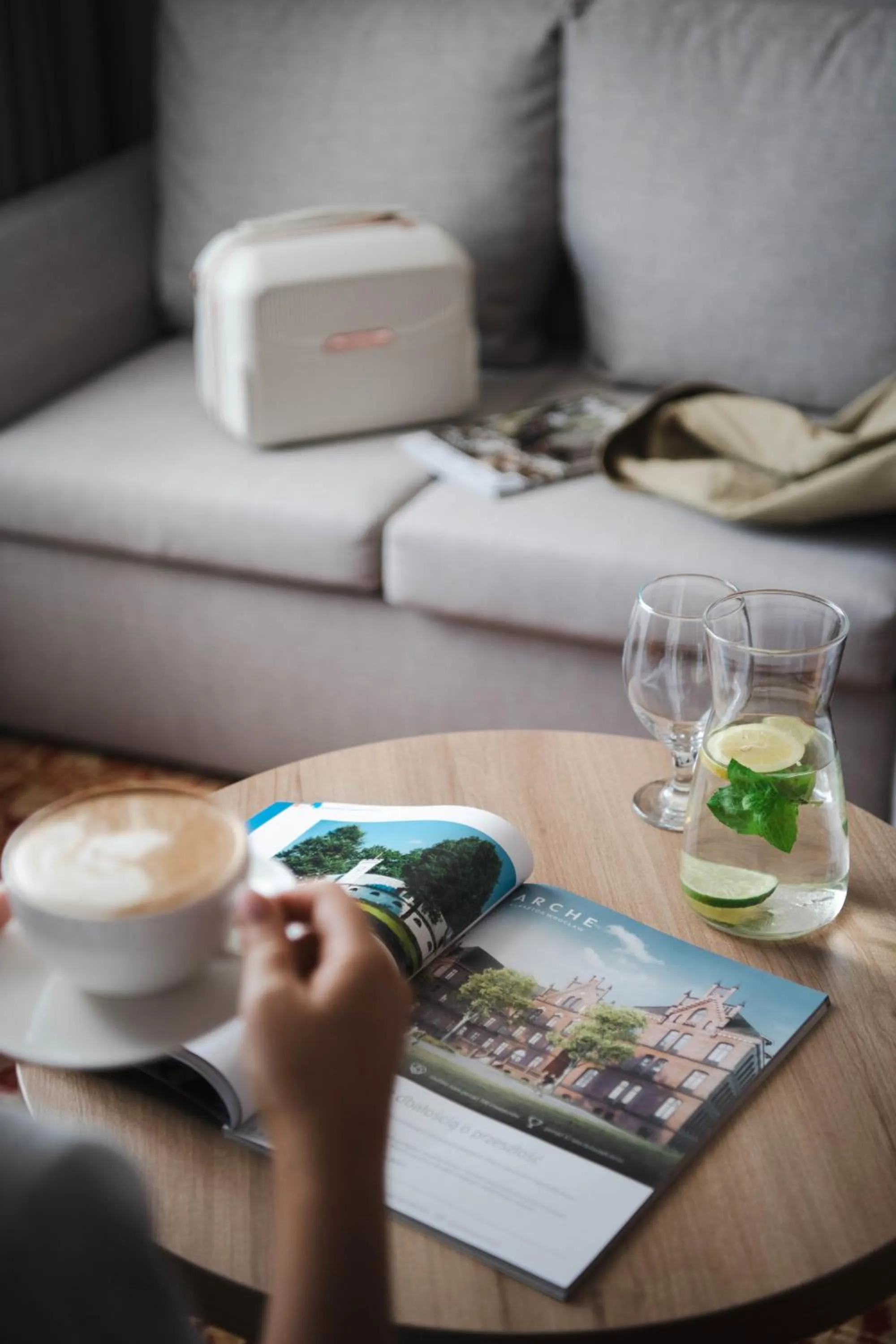 Seating area in Hotel Arche