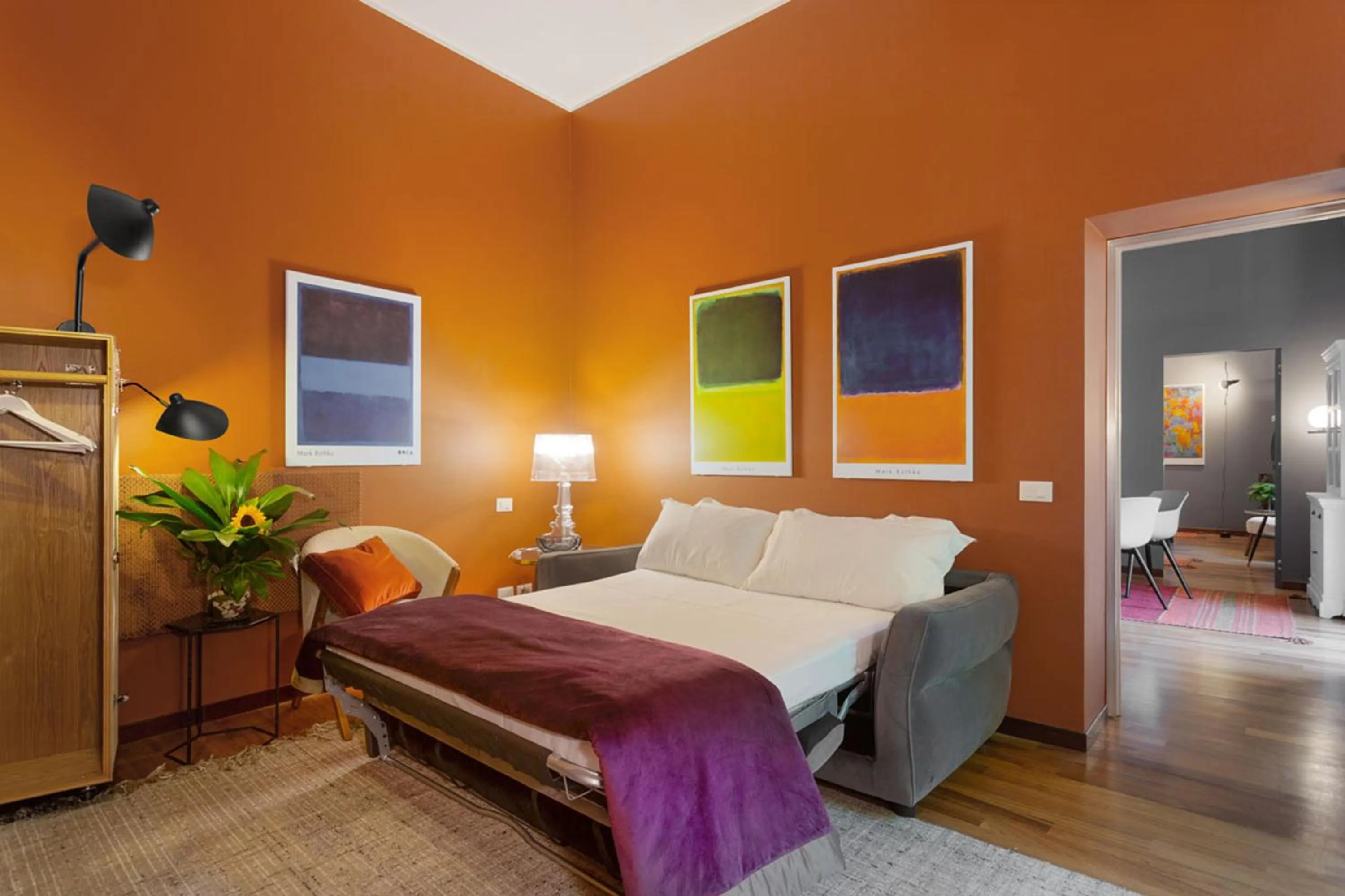 Living room, Bed in L'obelisque maison de luxe