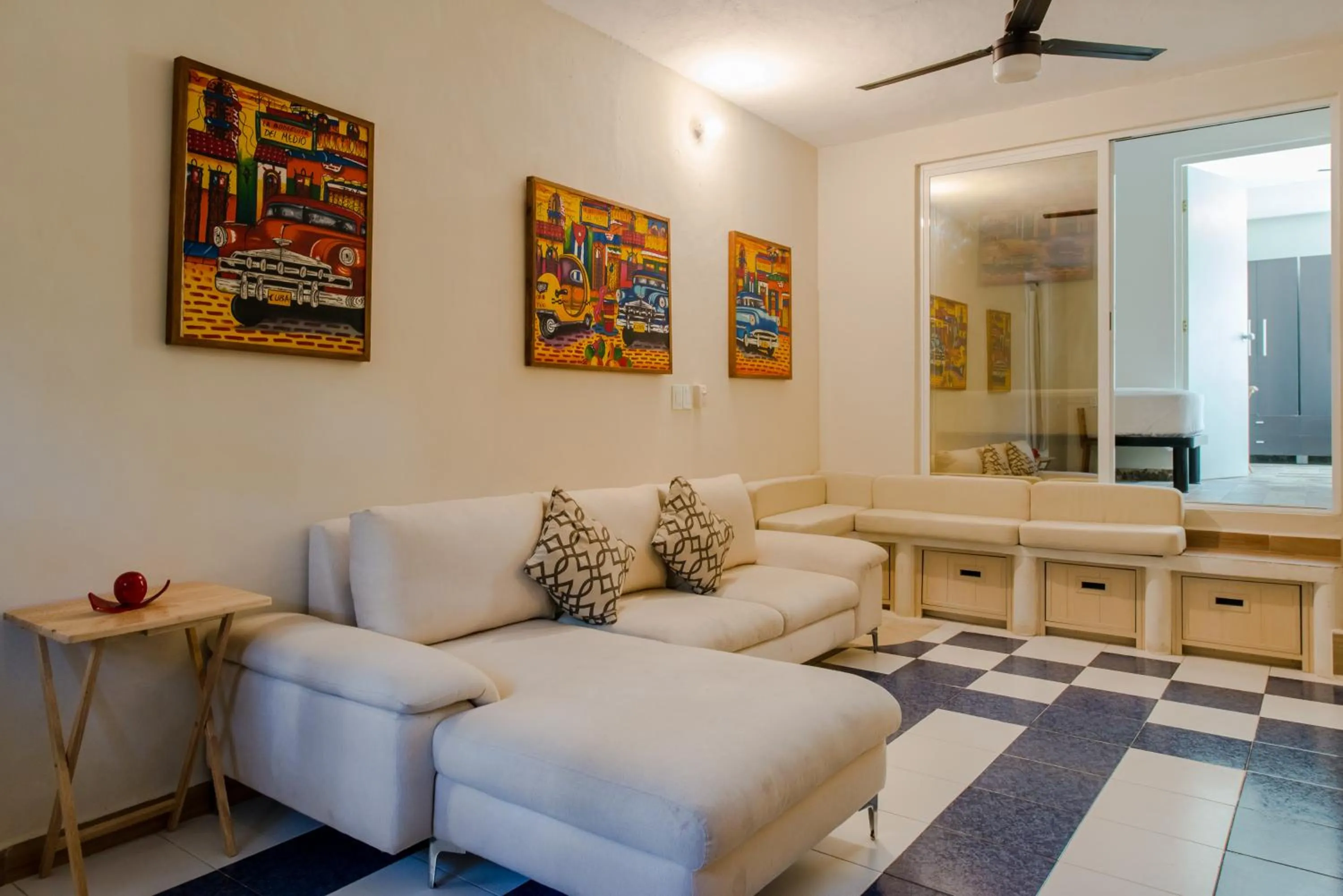 Seating area in Casa Luca