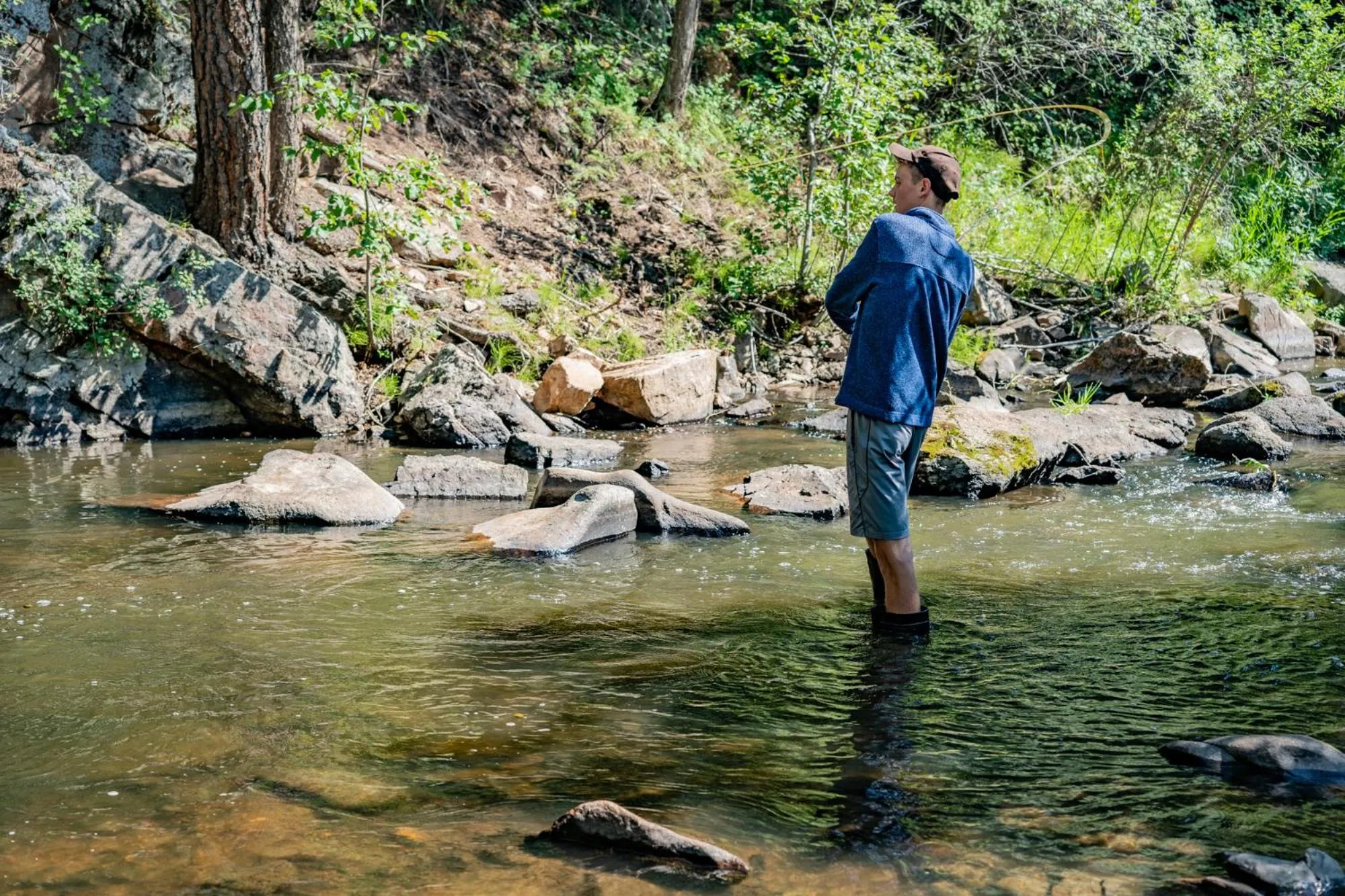 Fishing in Colorado Bear Creek Cabins