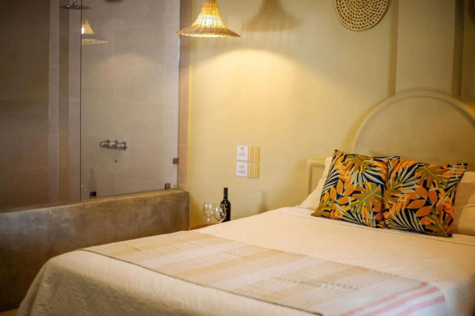 Bed in Hotel y Cabinas del Trópico