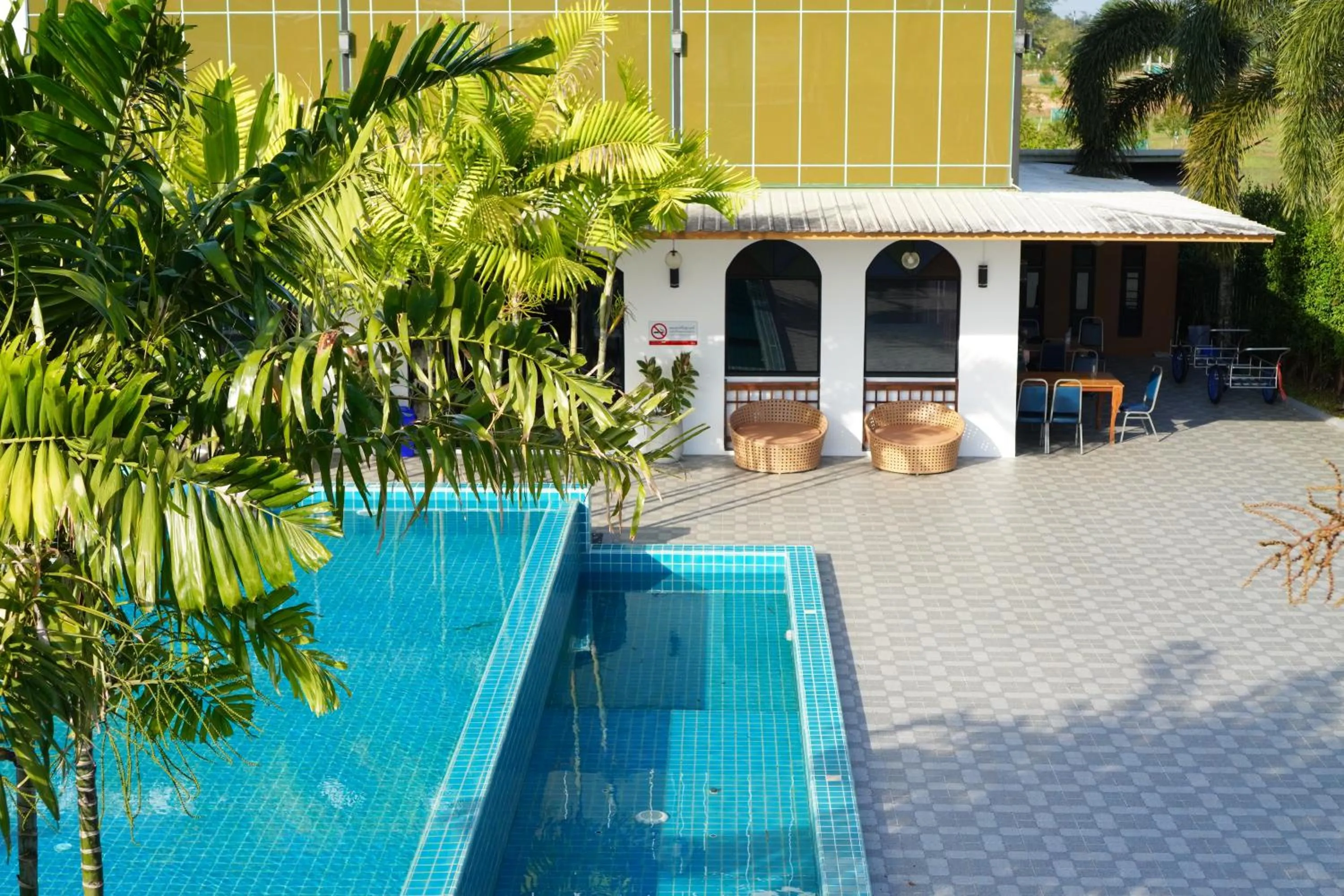 Pool view in IP Plus Resort Chanthaburia - Halal Hotel