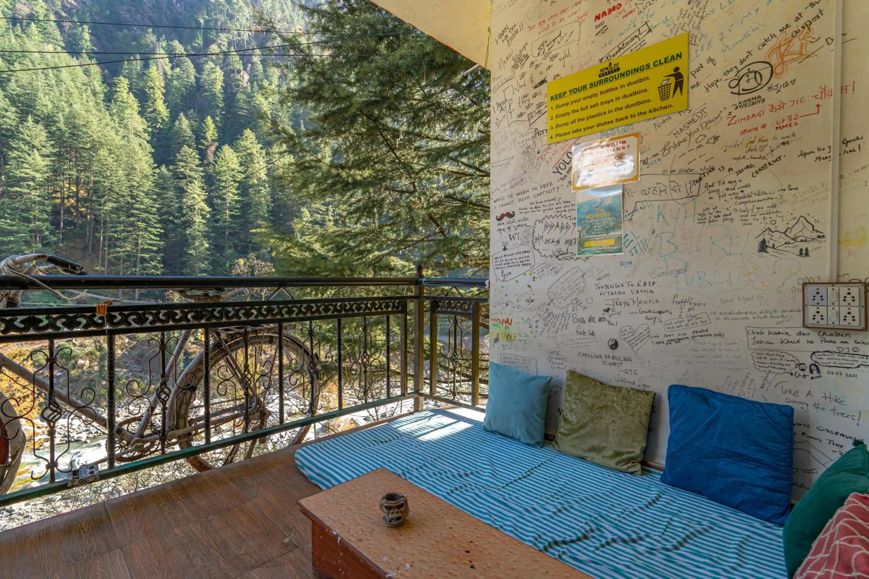 Balcony/Terrace in Nomads Hostel