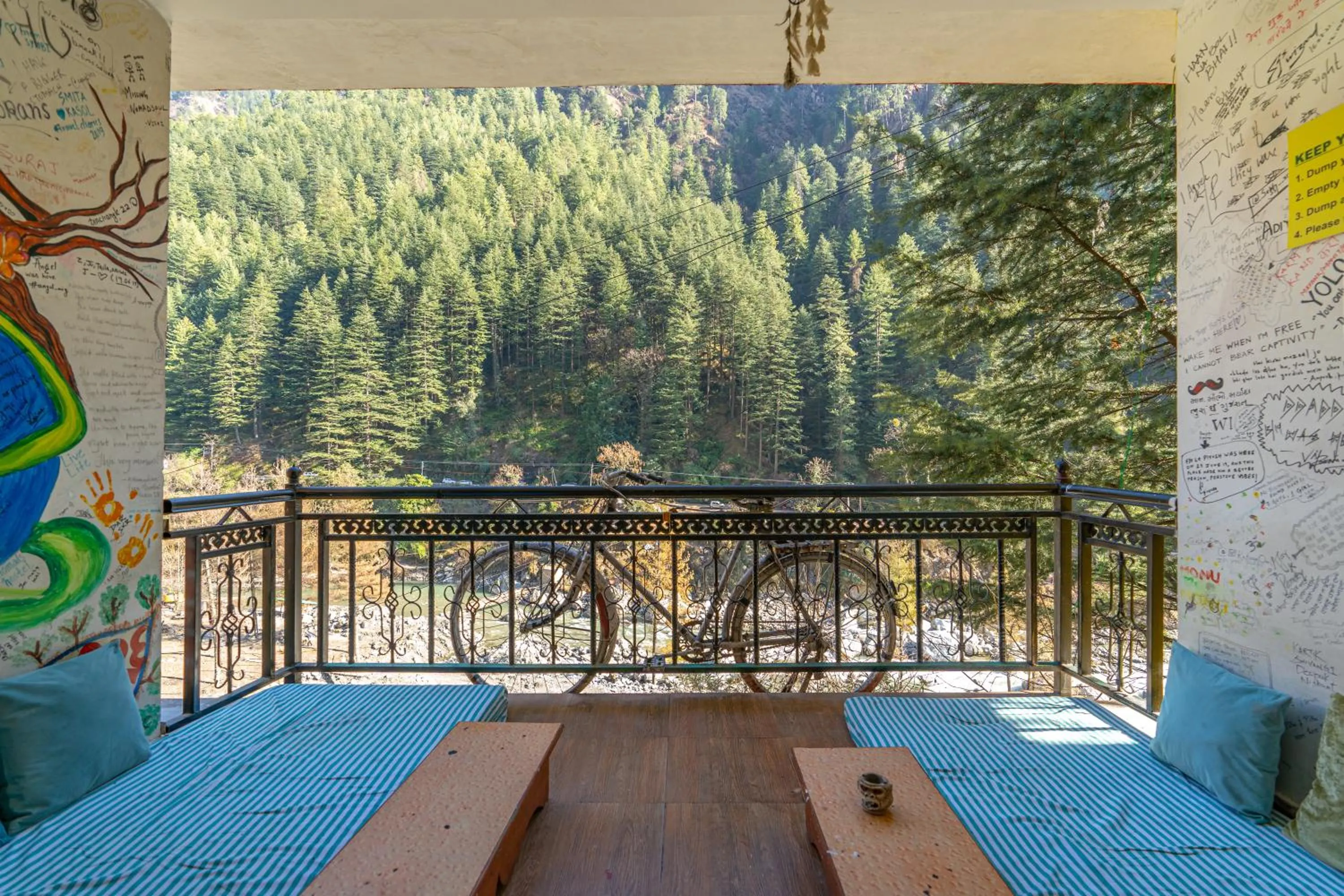 Balcony/Terrace in Nomads Hostel