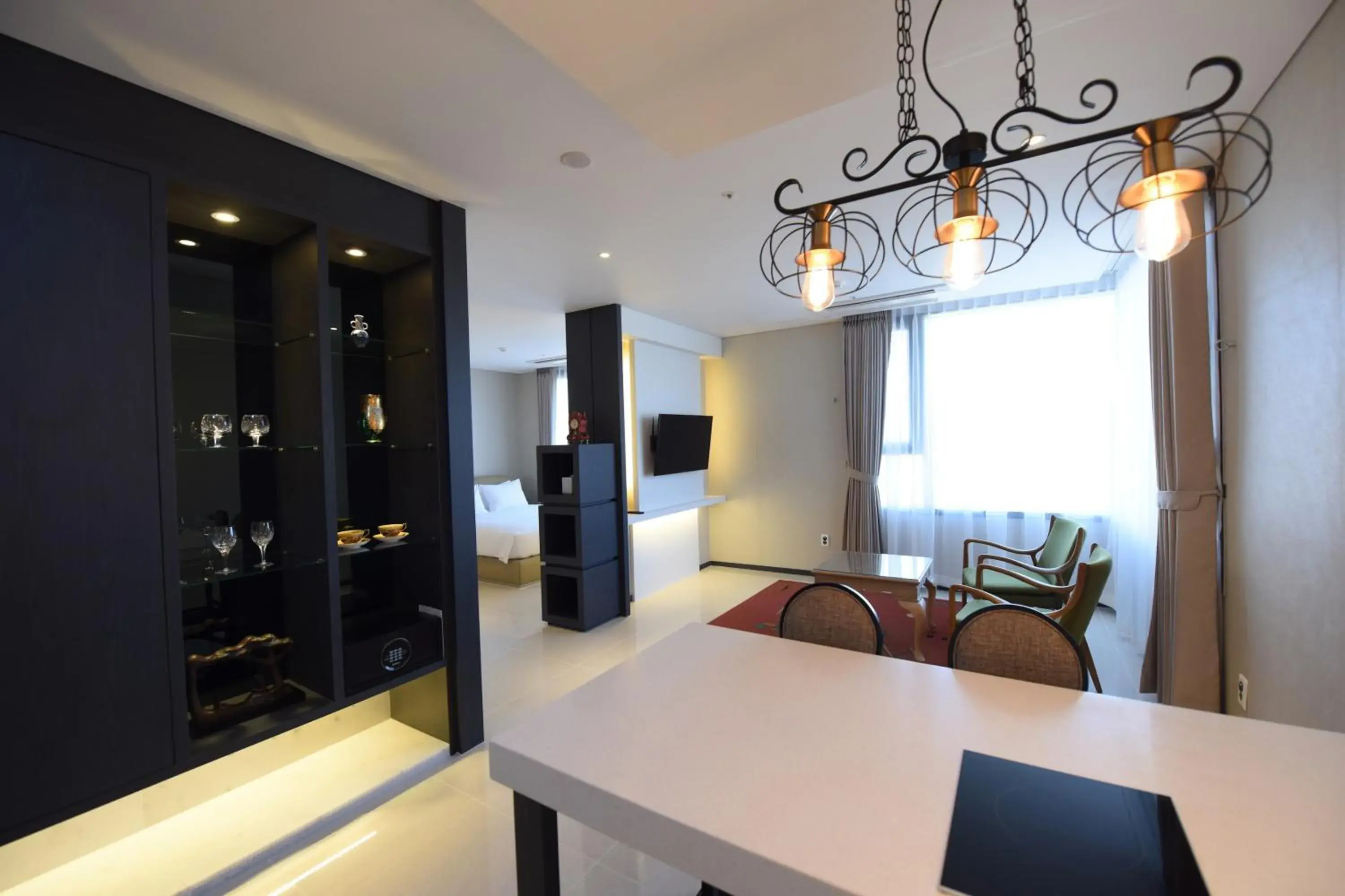 Living room, Bed in Geoje Artnouveau Suite Hotel Living room, Bed in Geoje Artnouveau Suite Hotel