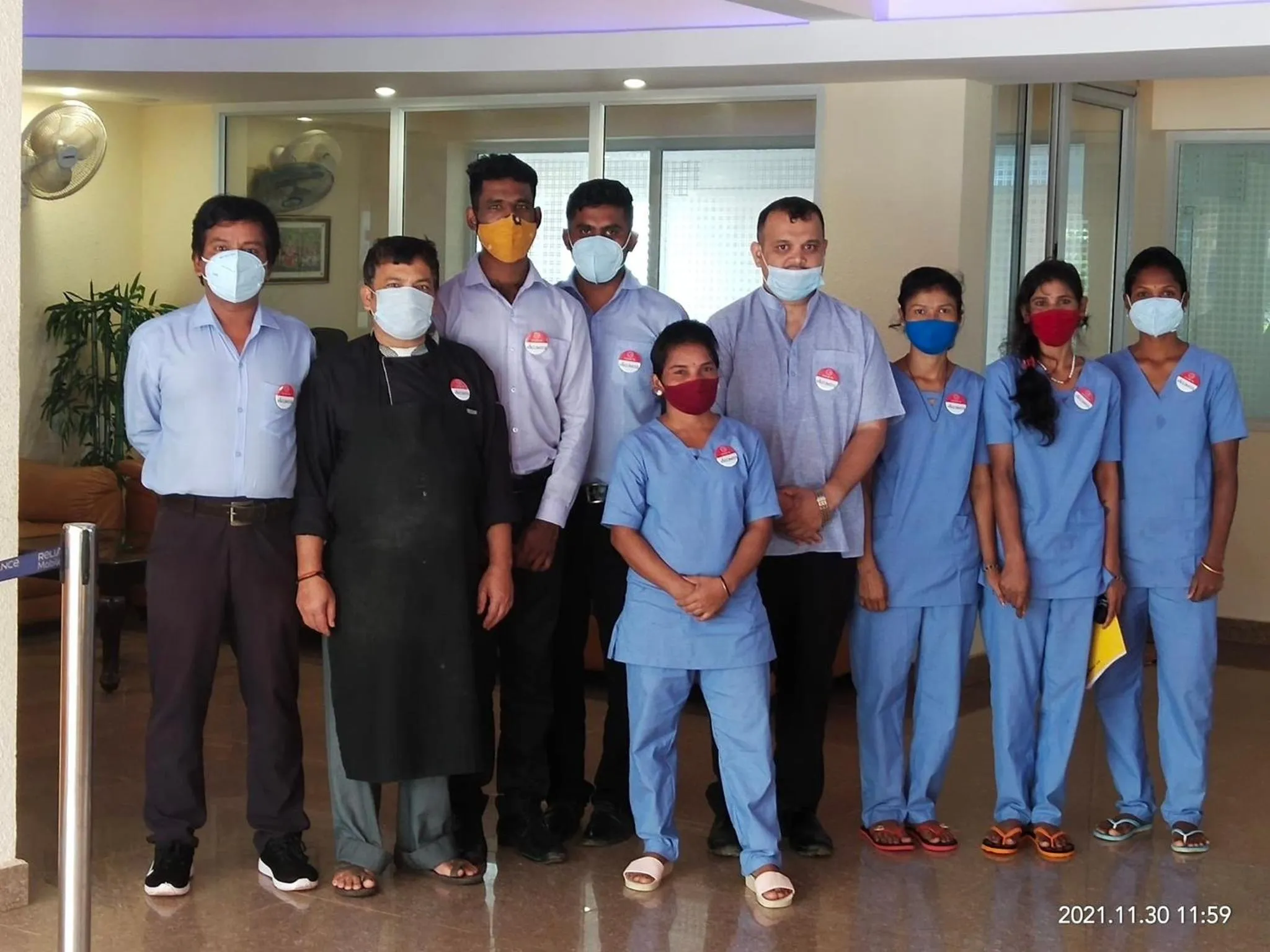 Staff in Arra Grande Suites Bangalore airport hotel