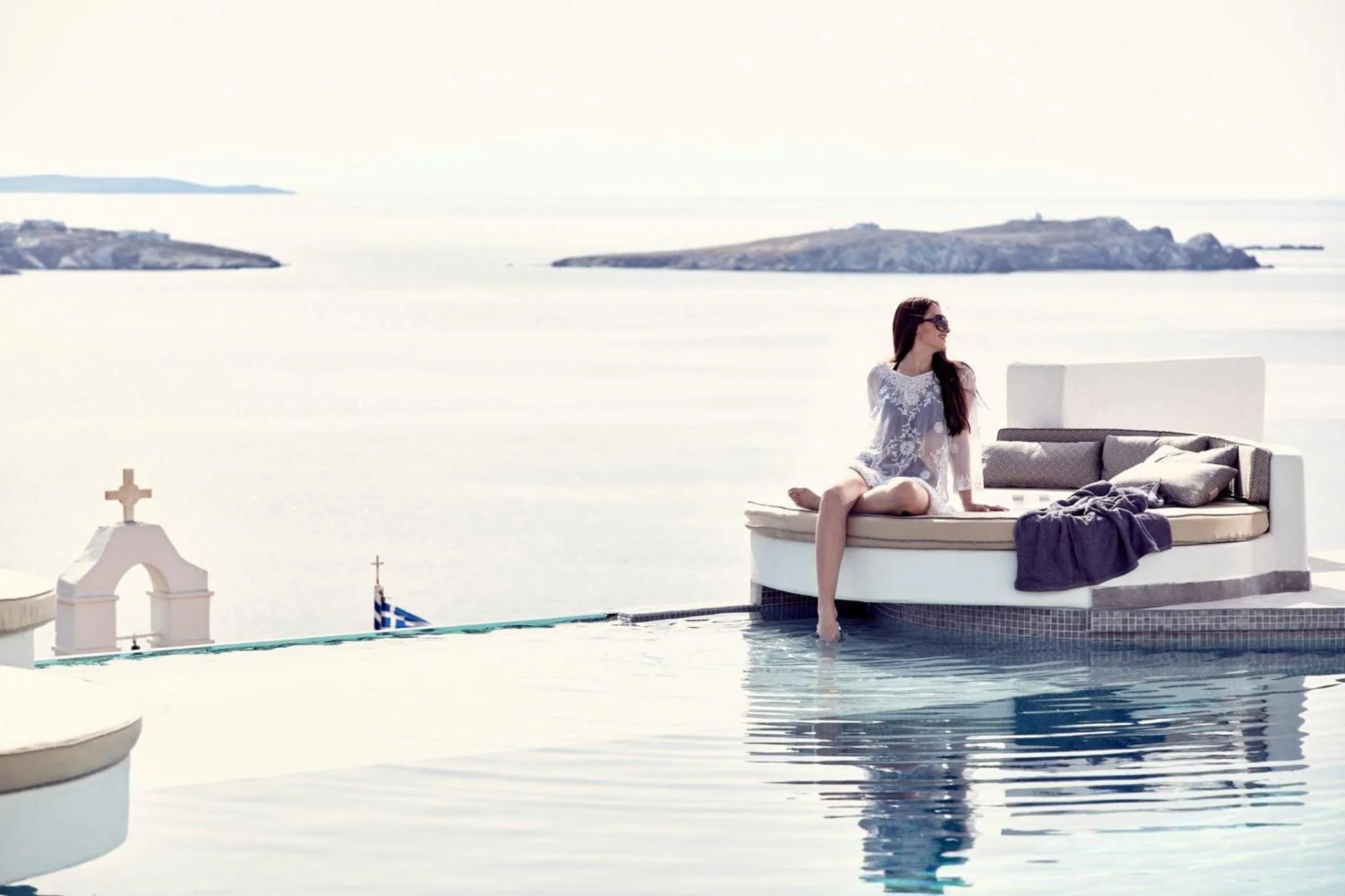 Swimming pool in Absolute Mykonos Suites & More