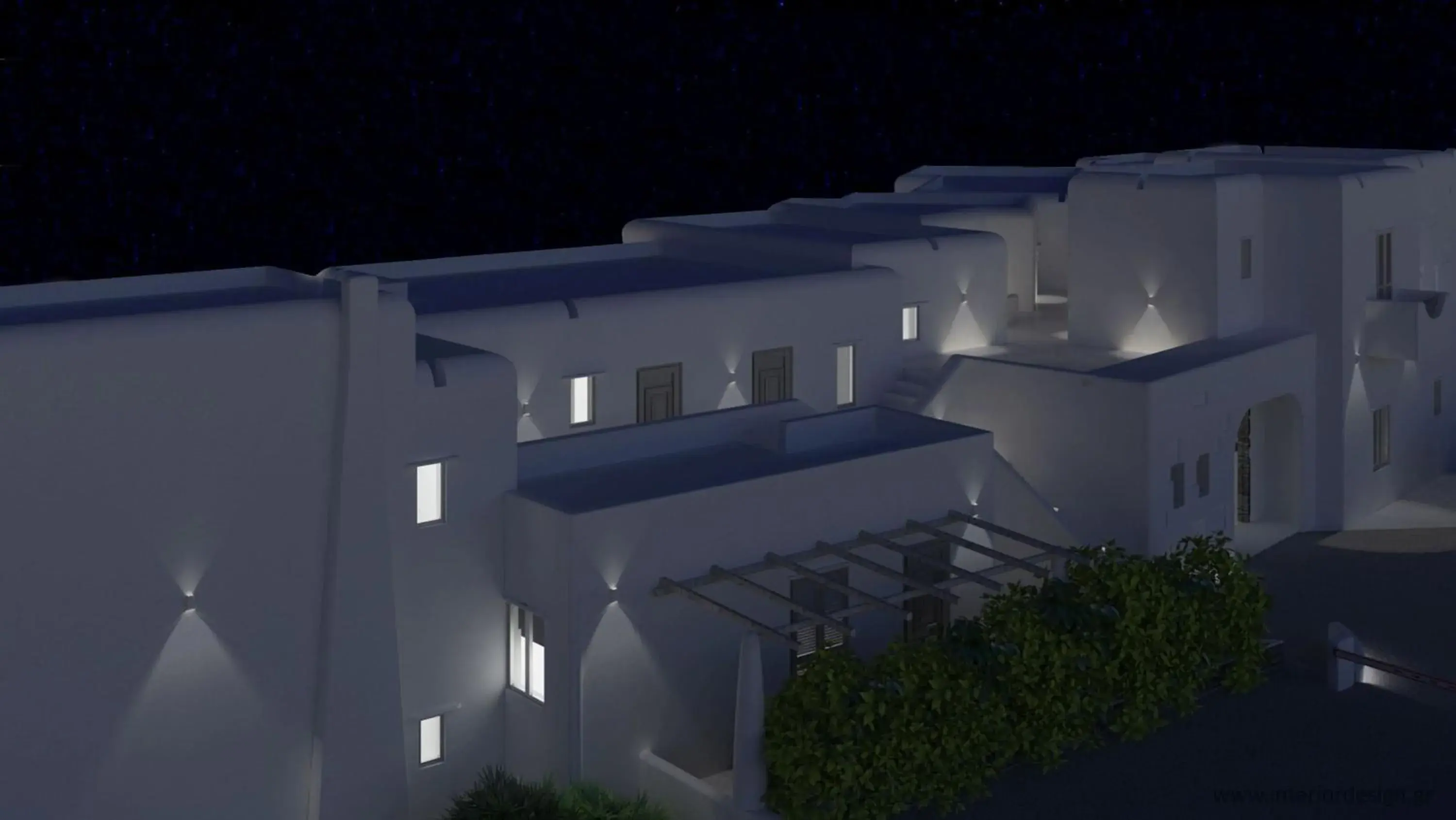 Facade/entrance in Absolute Mykonos Suites & More Facade/entrance in Absolute Mykonos Suites & More