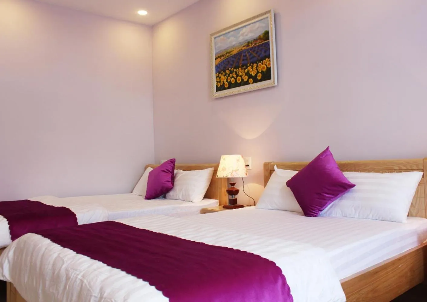 Bedroom, Bed in Lavender Tim