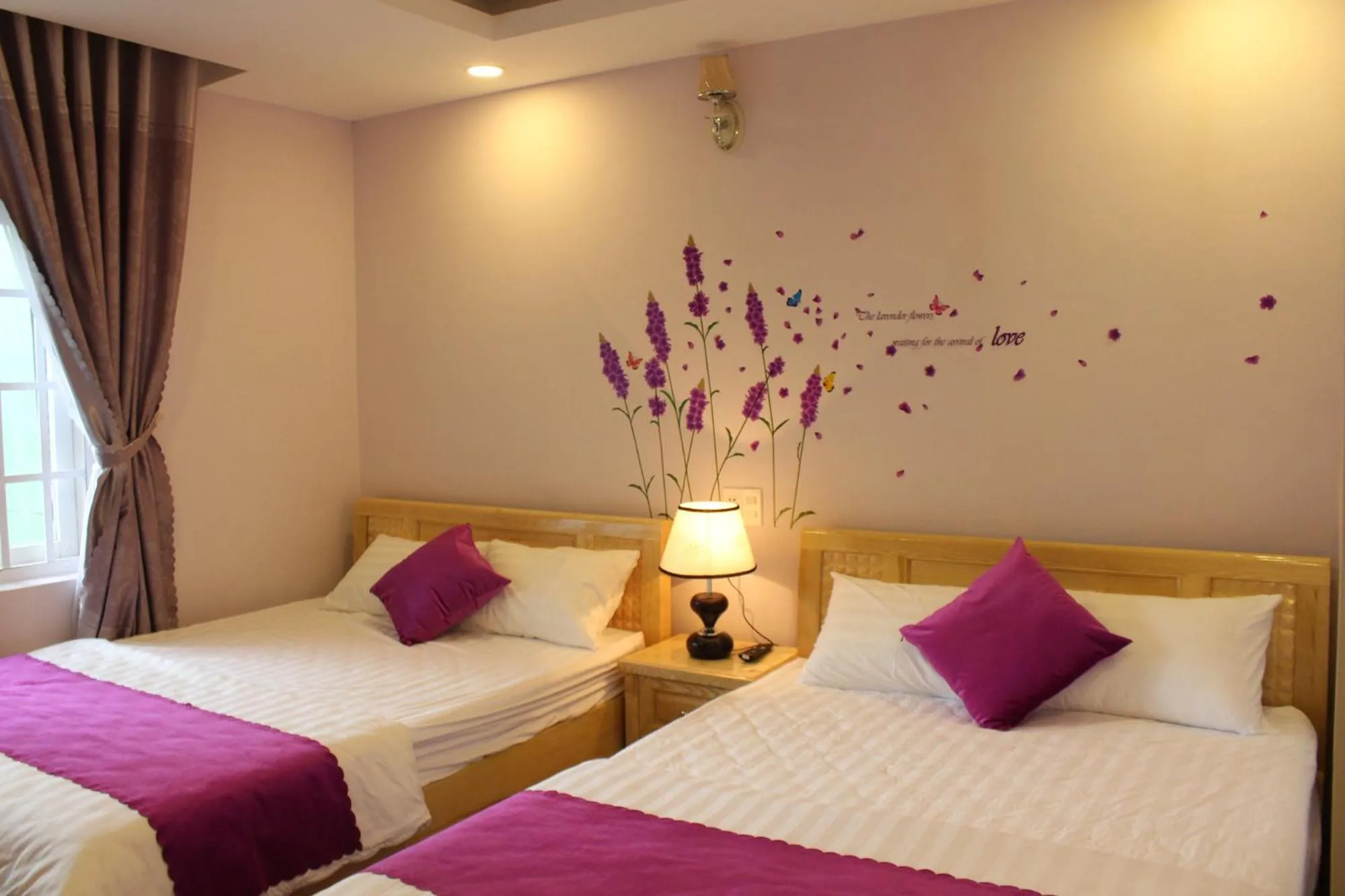 Bedroom, Bed in Lavender Tim