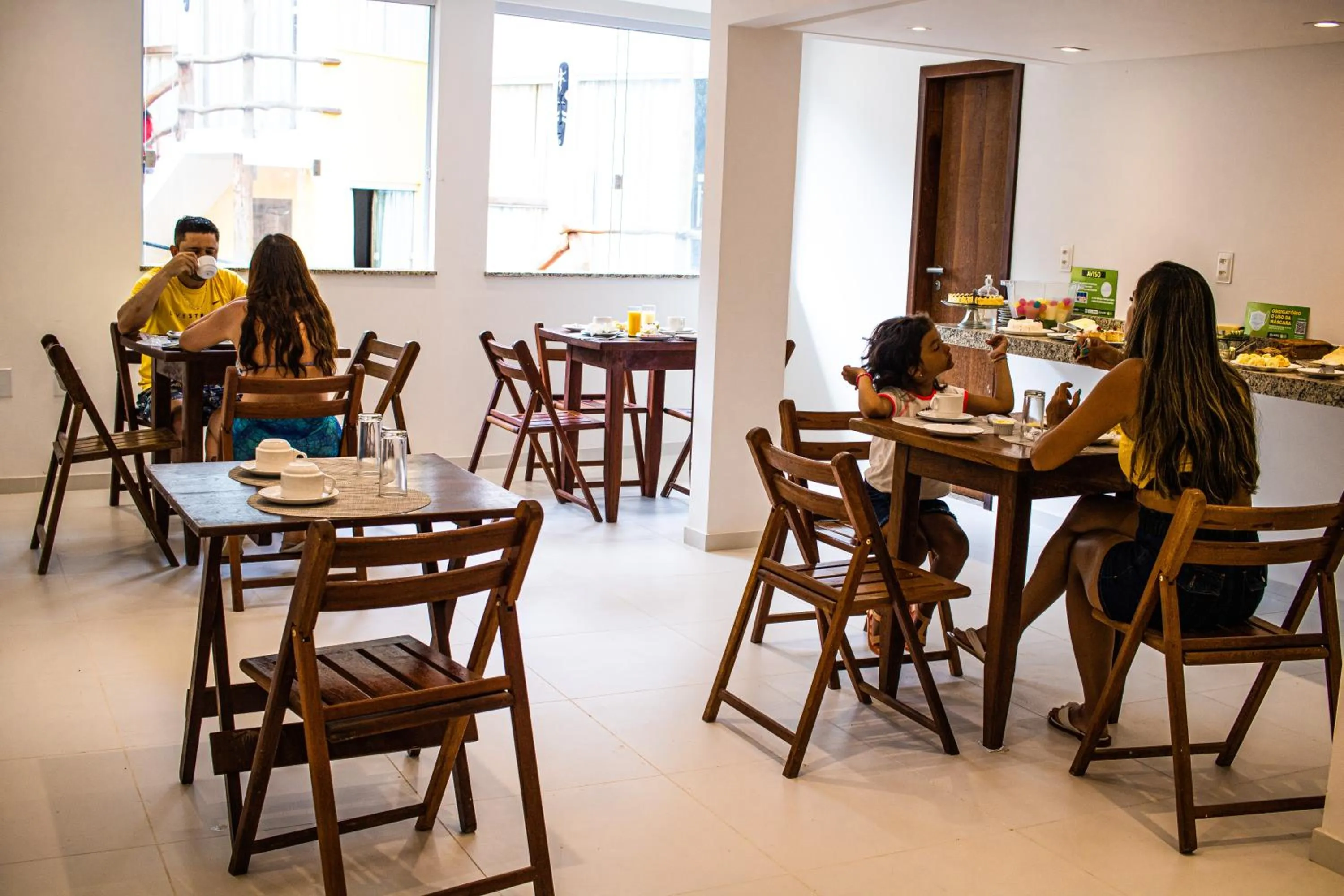 Dining area in Vila do Morro Pousada