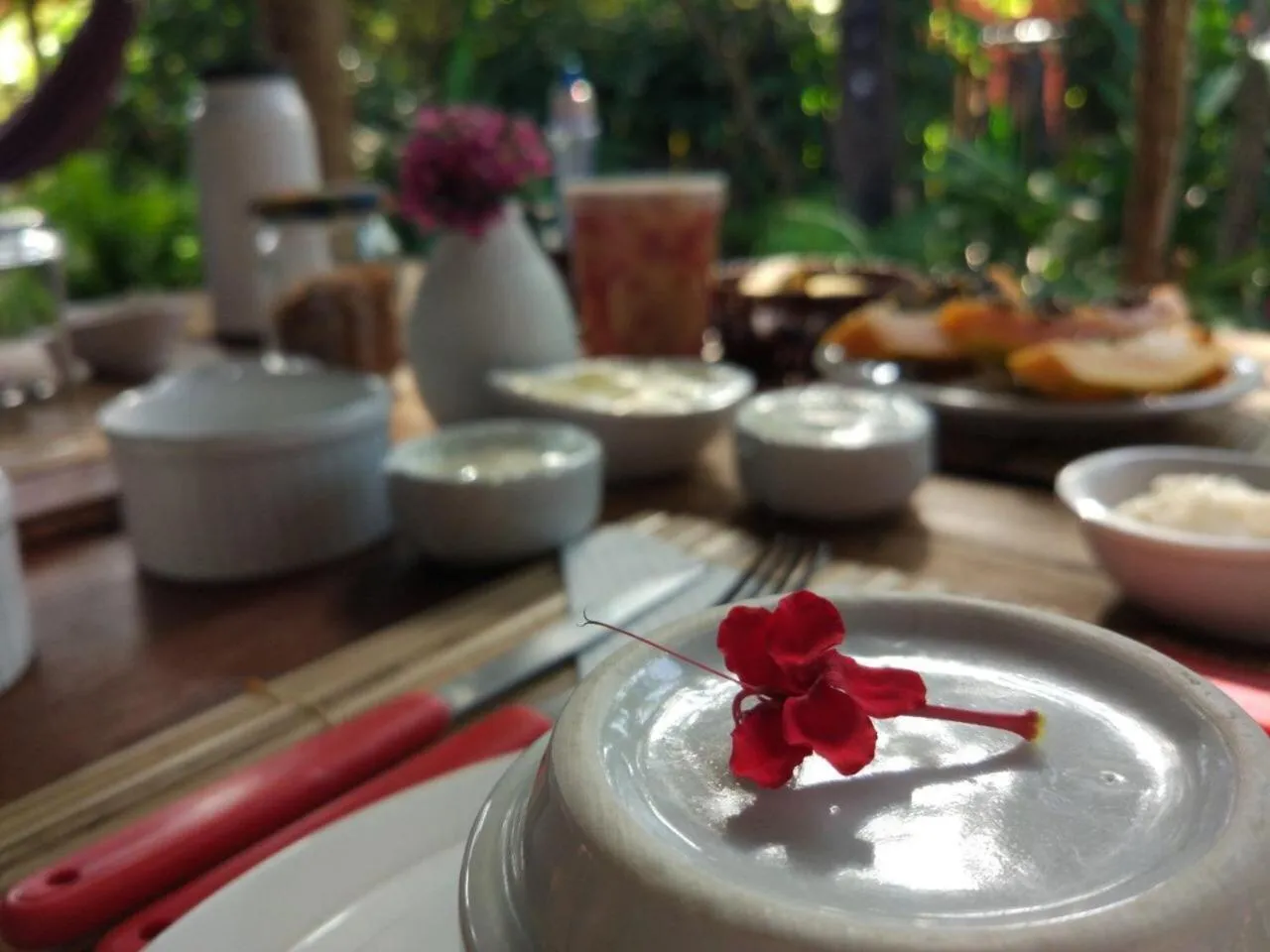 Food and drinks in Pousada Spa Oasis