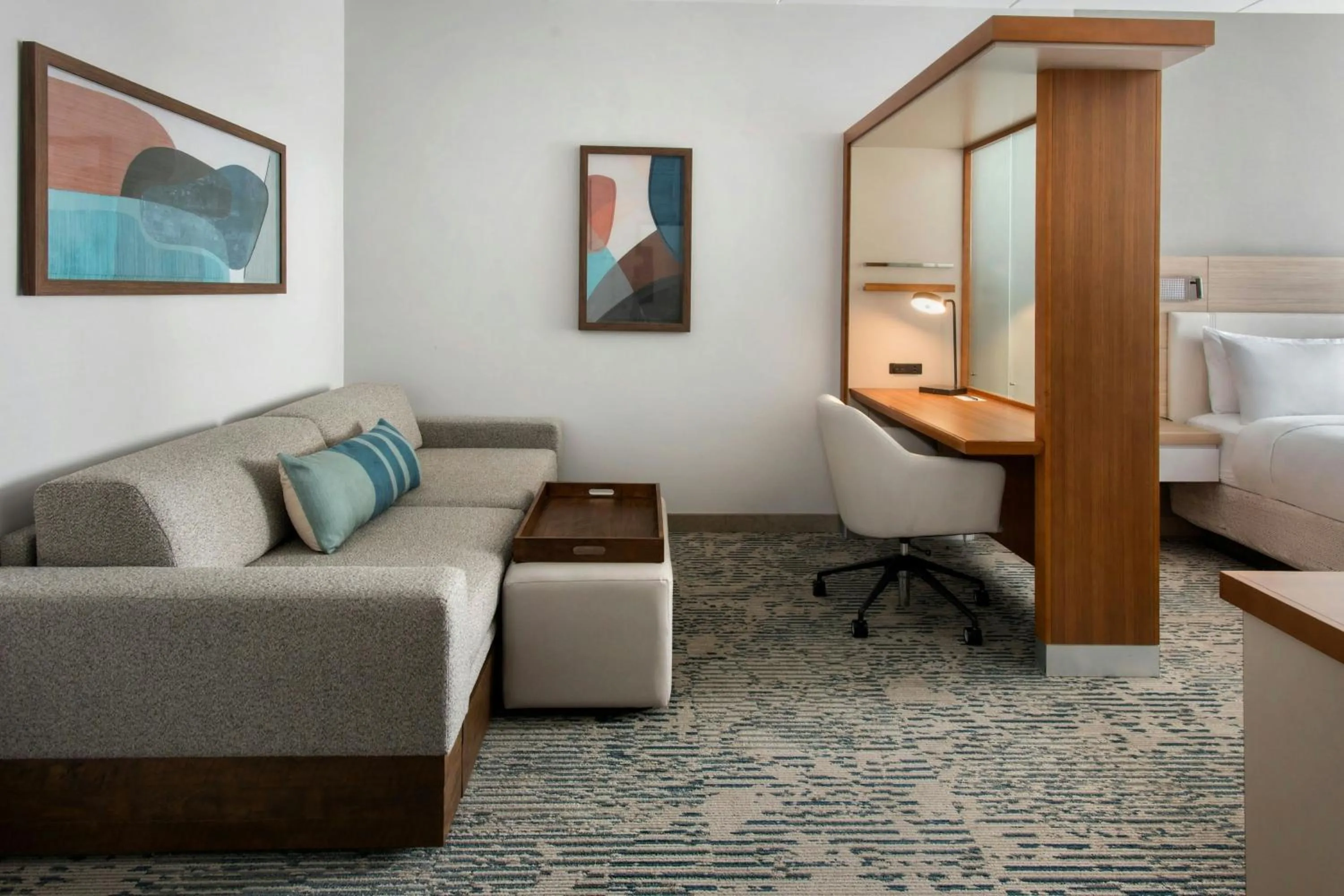 Photo of the whole room, Bed in SpringHill Suites by Marriott Mount Laurel