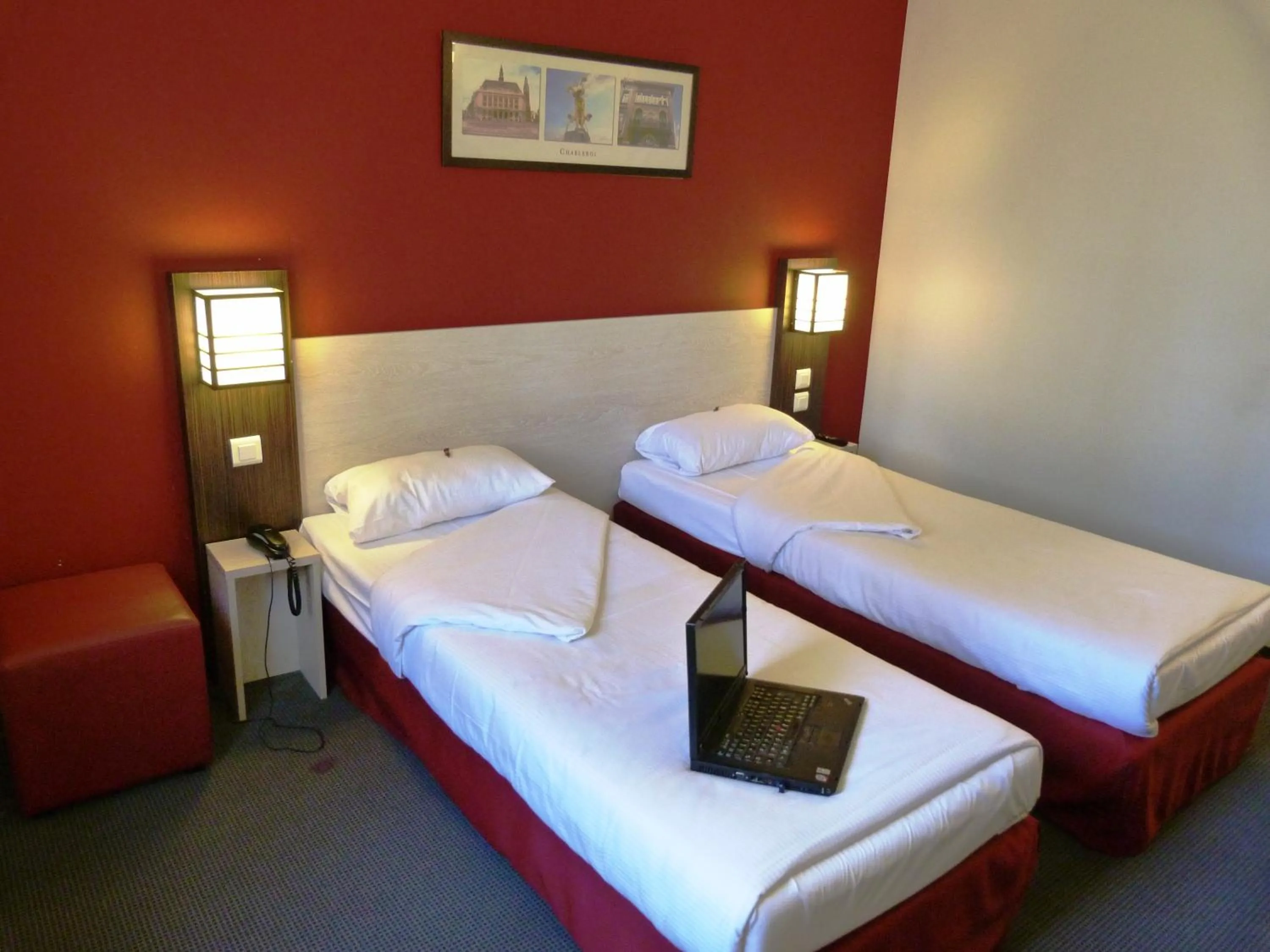 Bed in DC Hotel Charleroi Airport