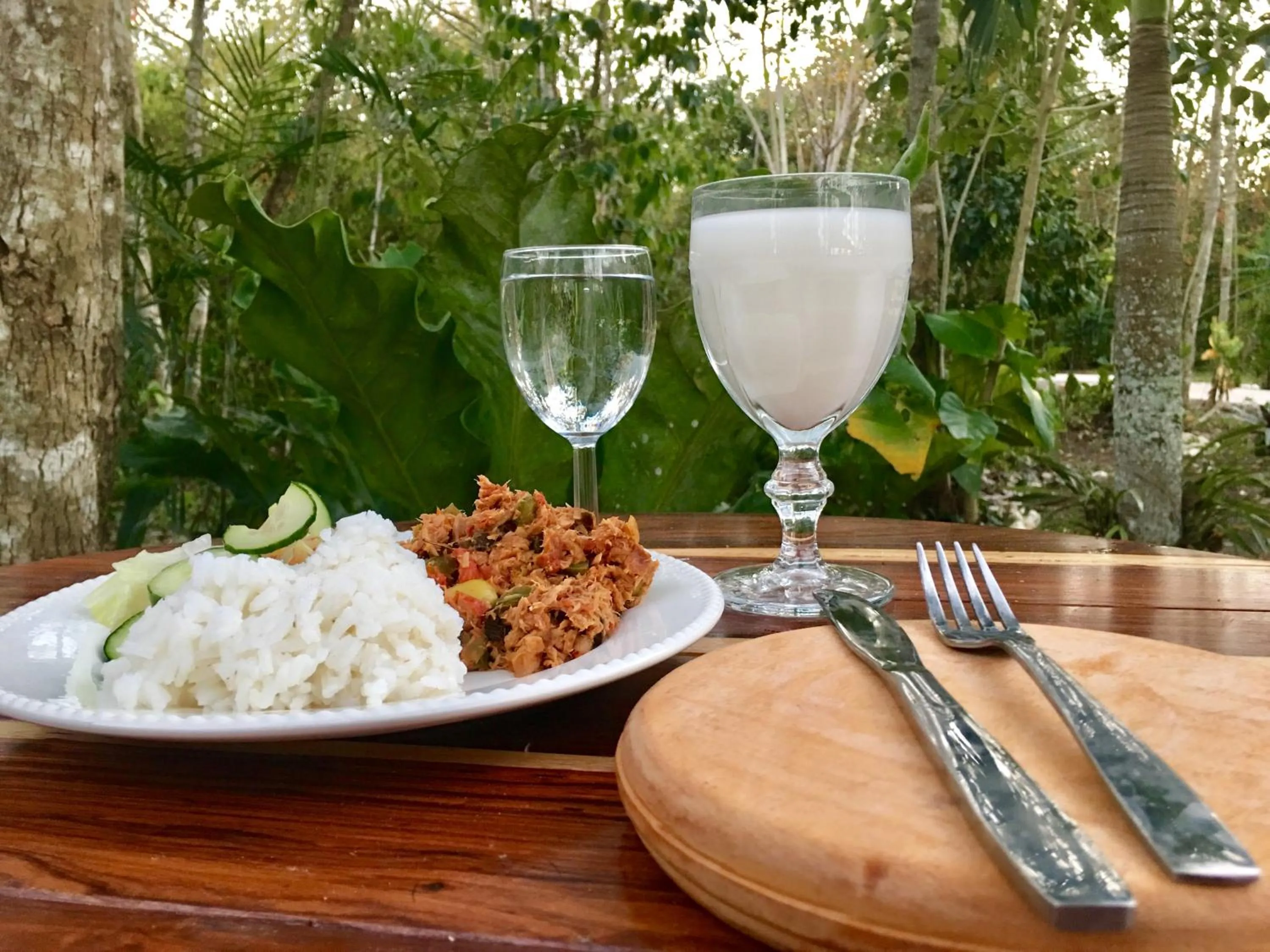 Food close-up in Hotel Casa Maya Calakmul