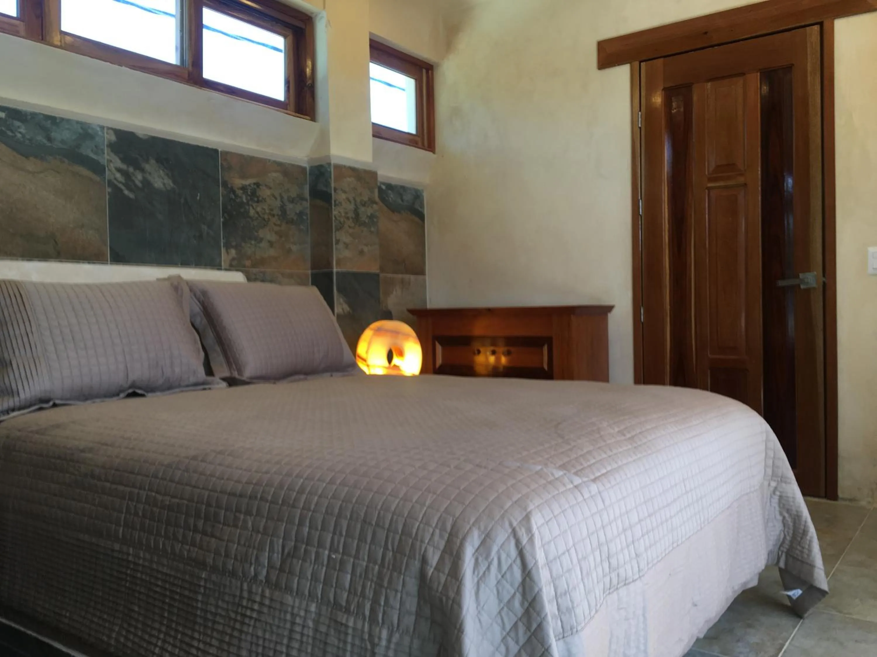 Bed in Hotel Casa Maya Calakmul