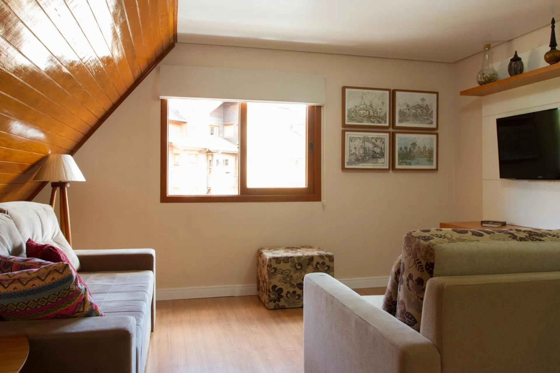 Living room in Ótima Localização e Vista da Cidade