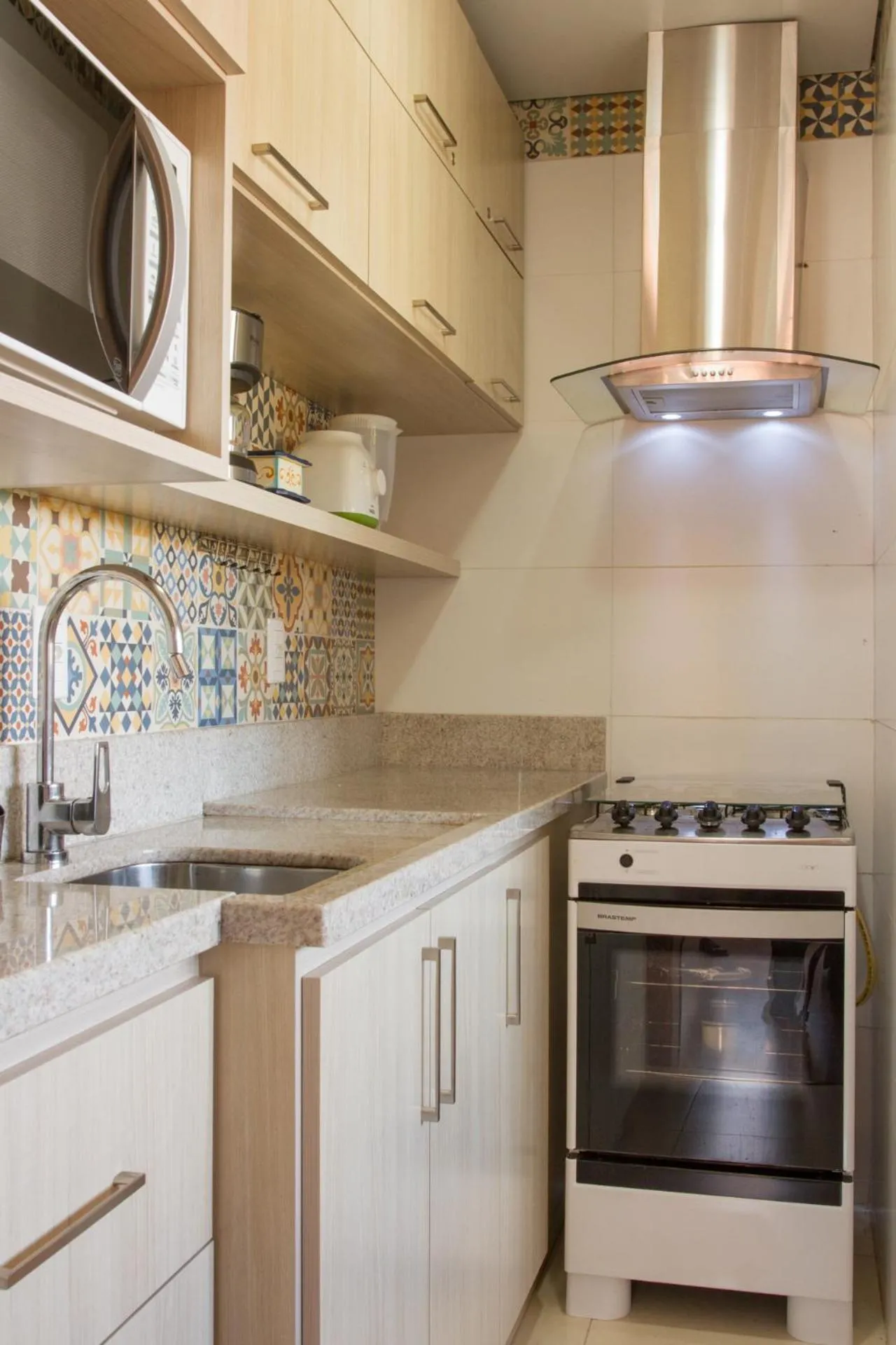 Kitchen or kitchenette in Ótima Localização e Vista da Cidade