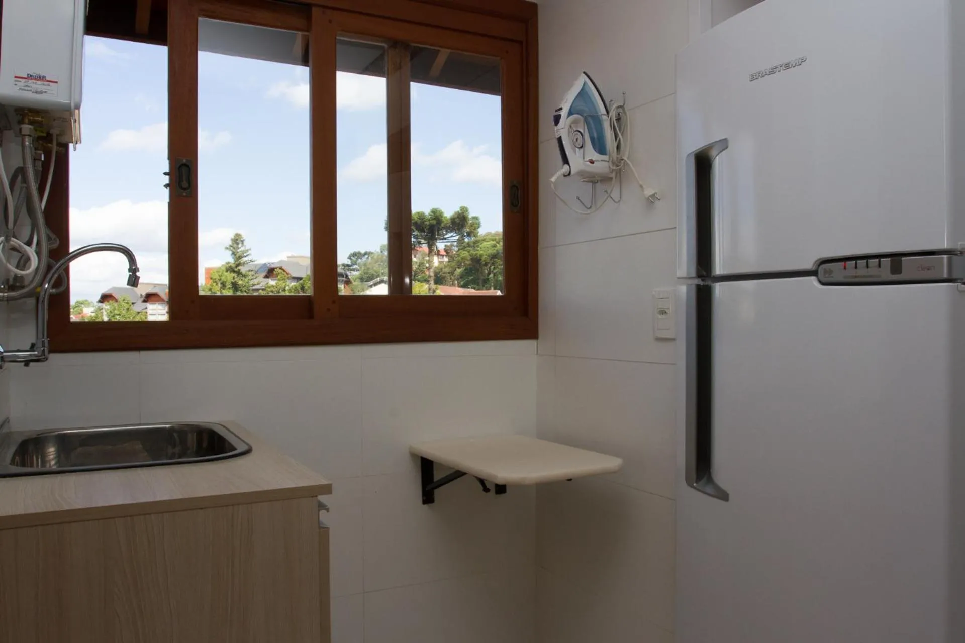 Kitchen or kitchenette in Ótima Localização e Vista da Cidade