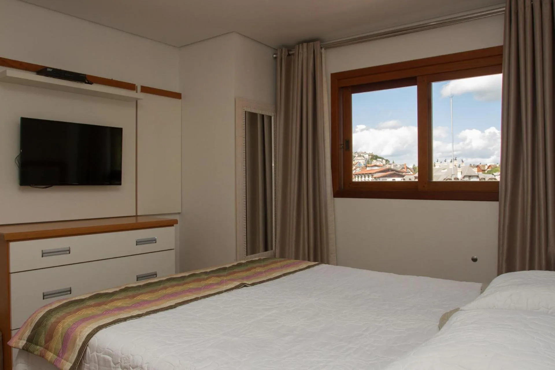 Bedroom, Bed in Ótima Localização e Vista da Cidade