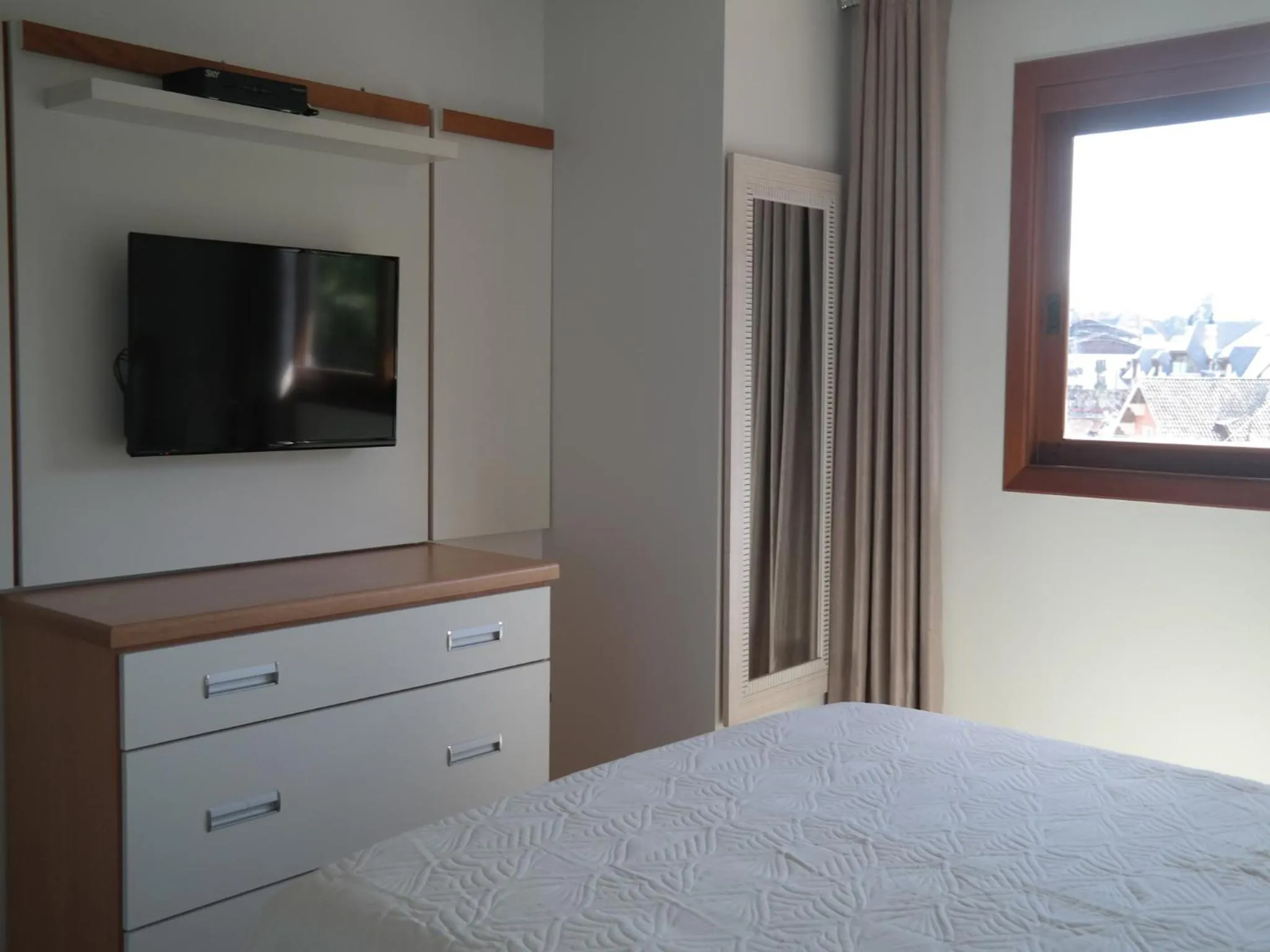 Bedroom, Bed in Ótima Localização e Vista da Cidade