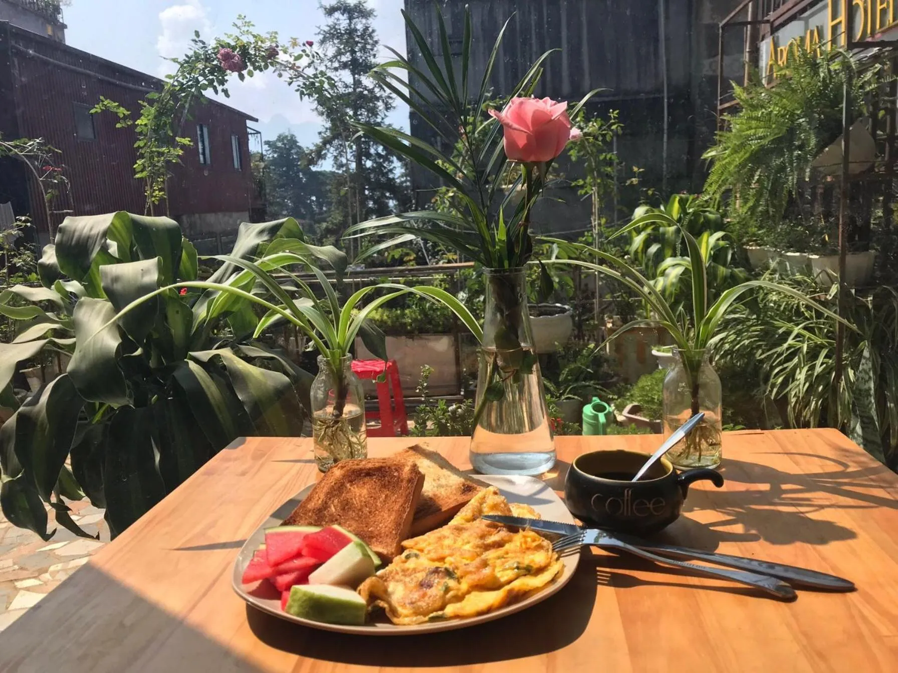 Breakfast in Sapa Aroma Hotel