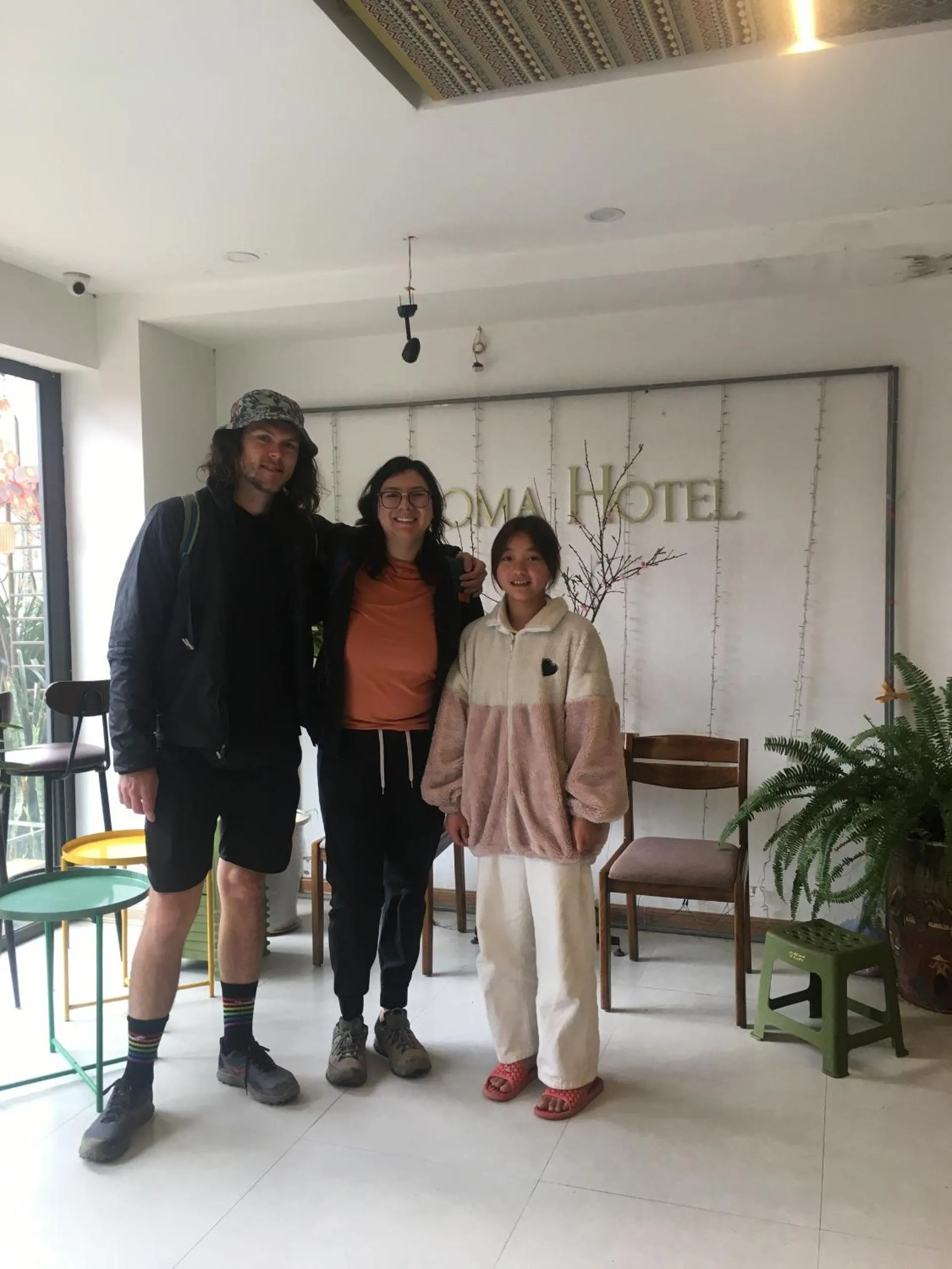 group of guests in Sapa Aroma Hotel