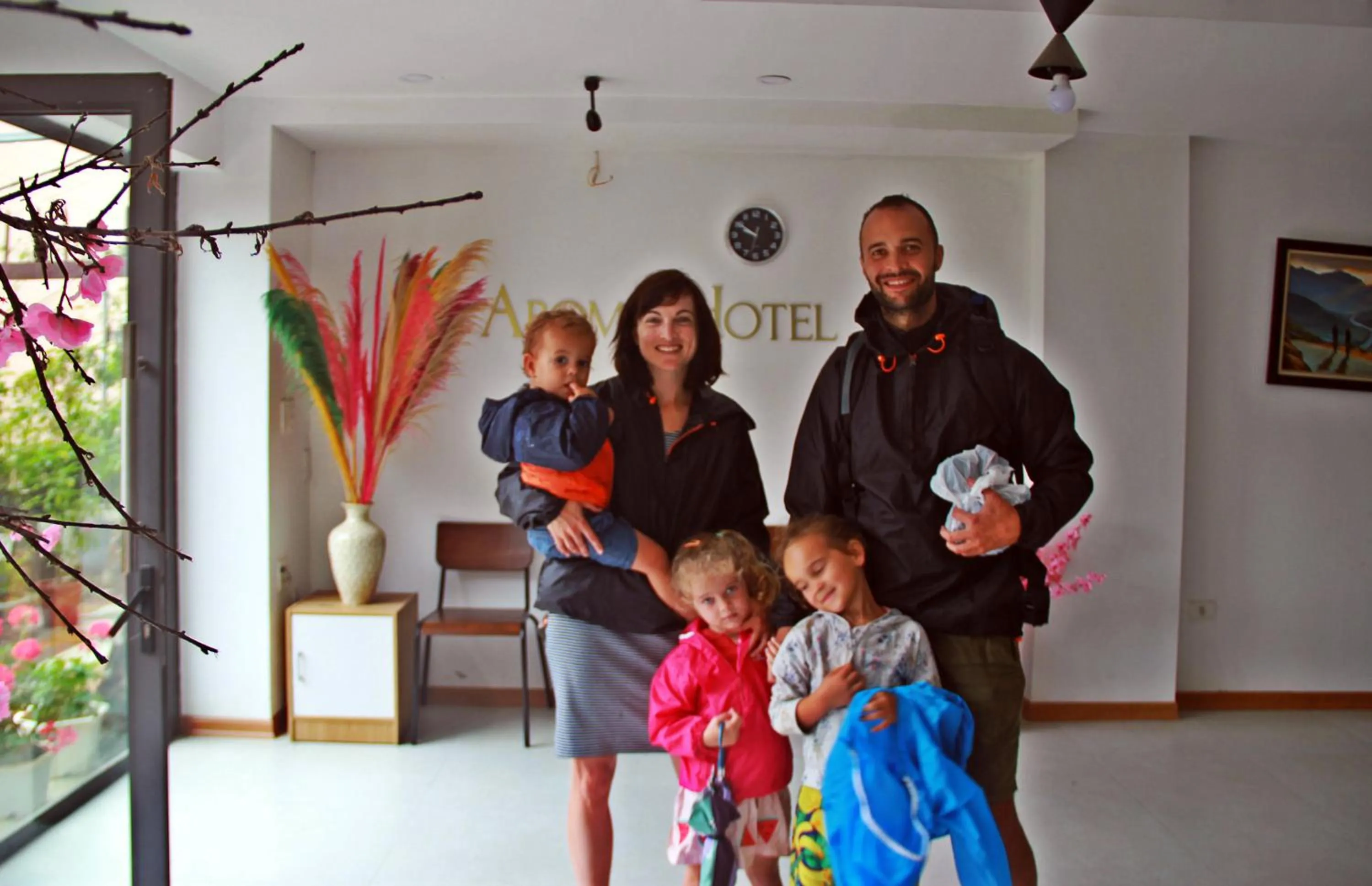 group of guests in Sapa Aroma Hotel