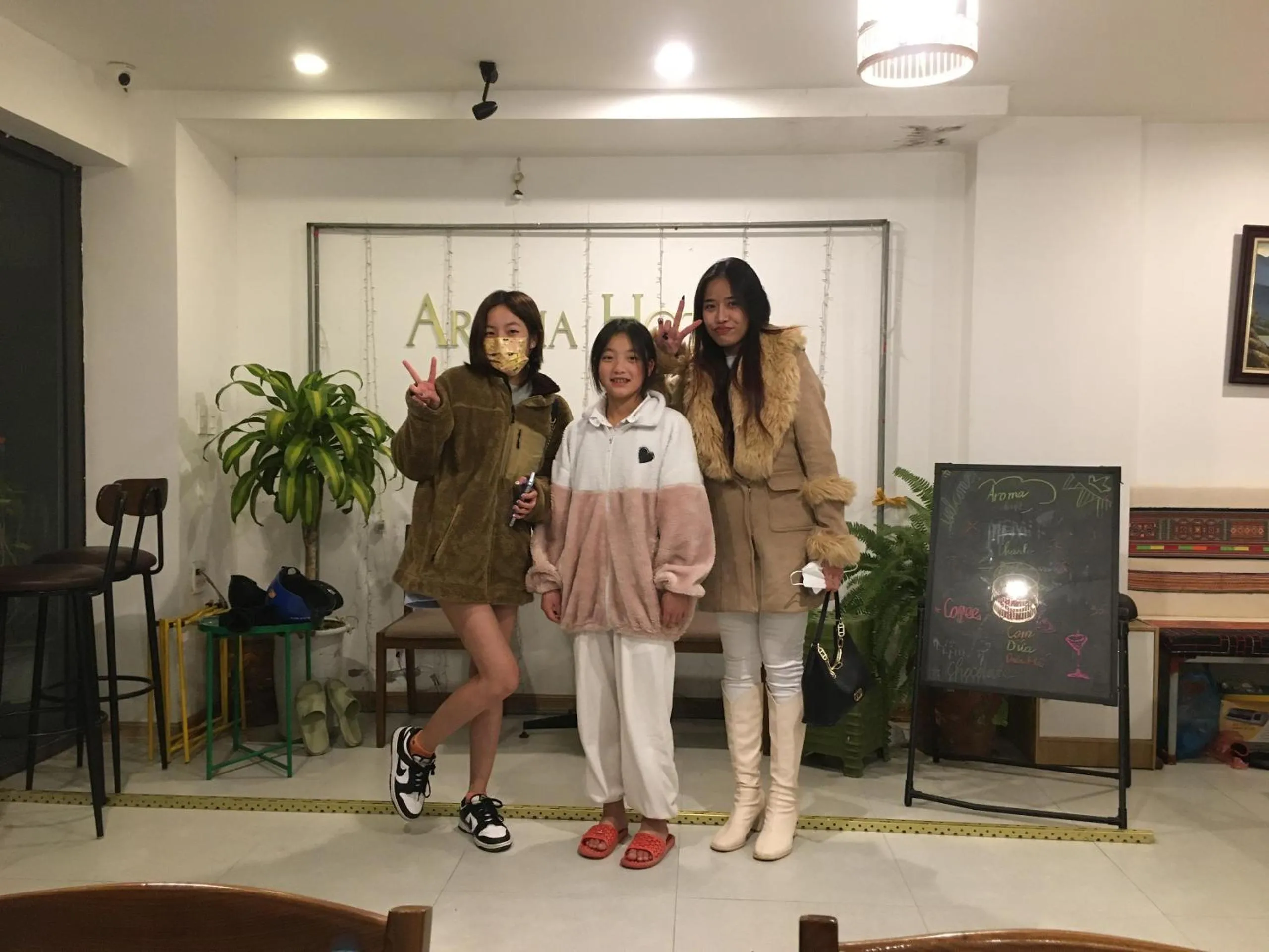 group of guests in Sapa Aroma Hotel