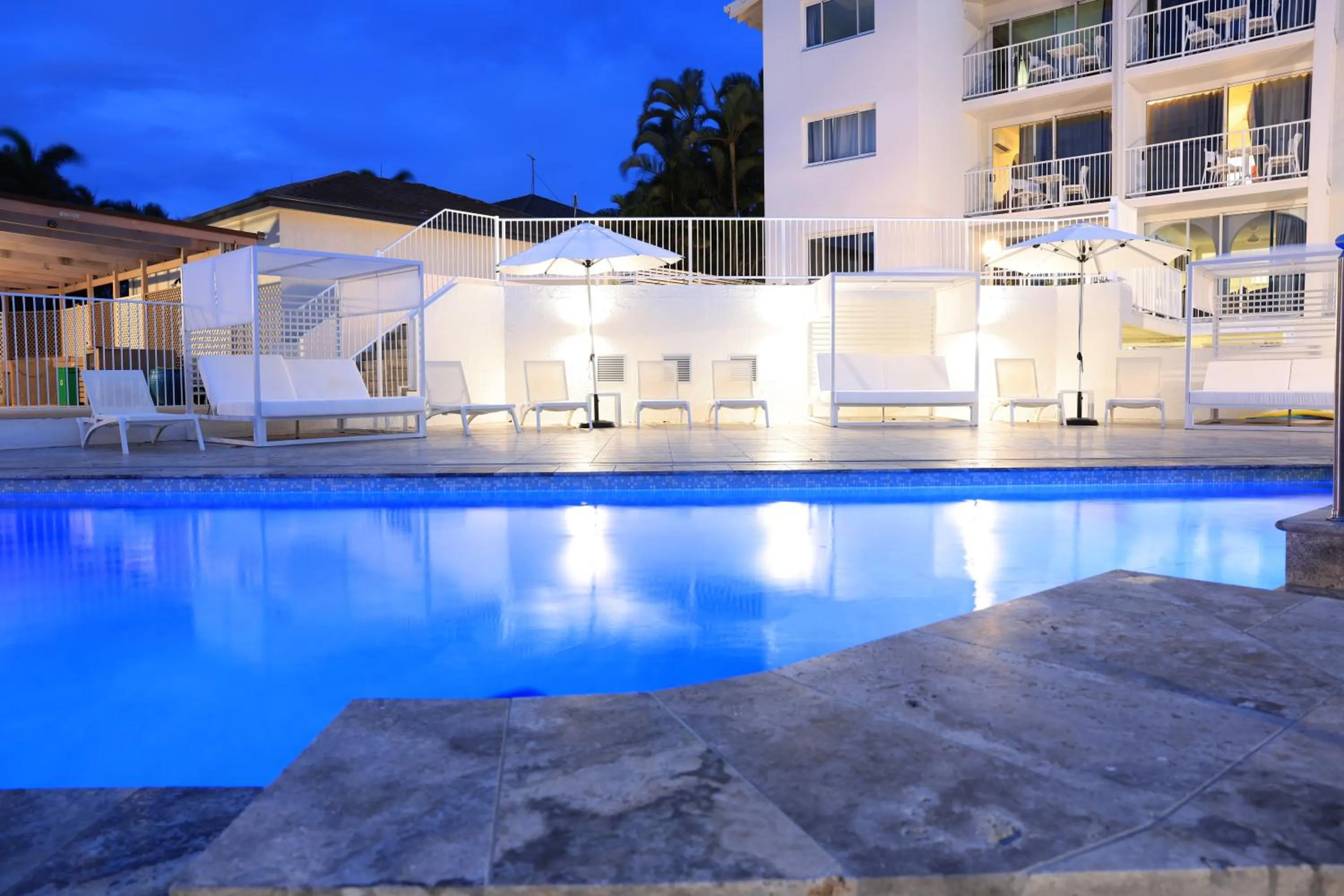Pool view in Don Pancho Beach Resort