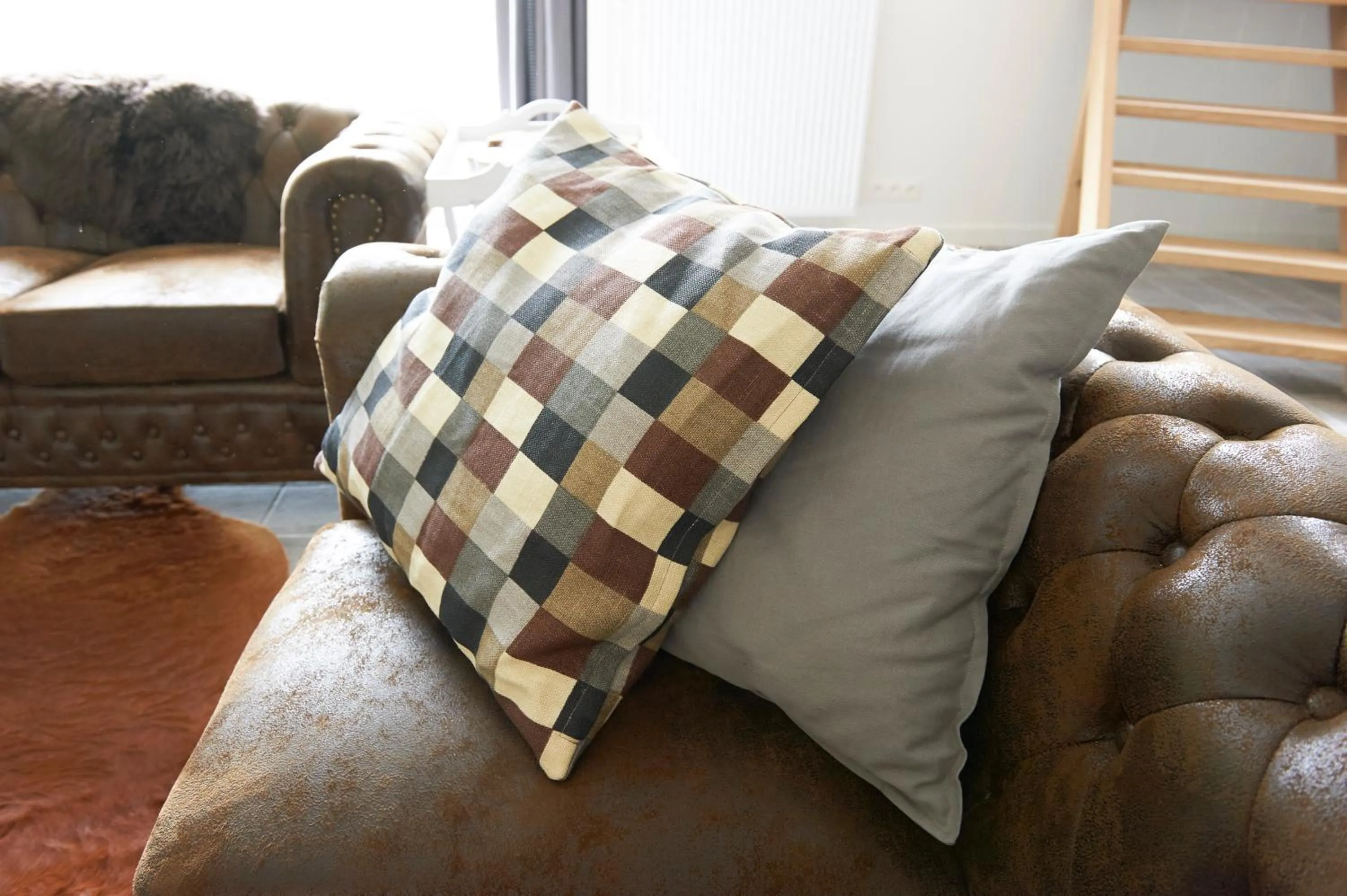 Communal lounge/ TV room in B&B Barvaux, Durbuy