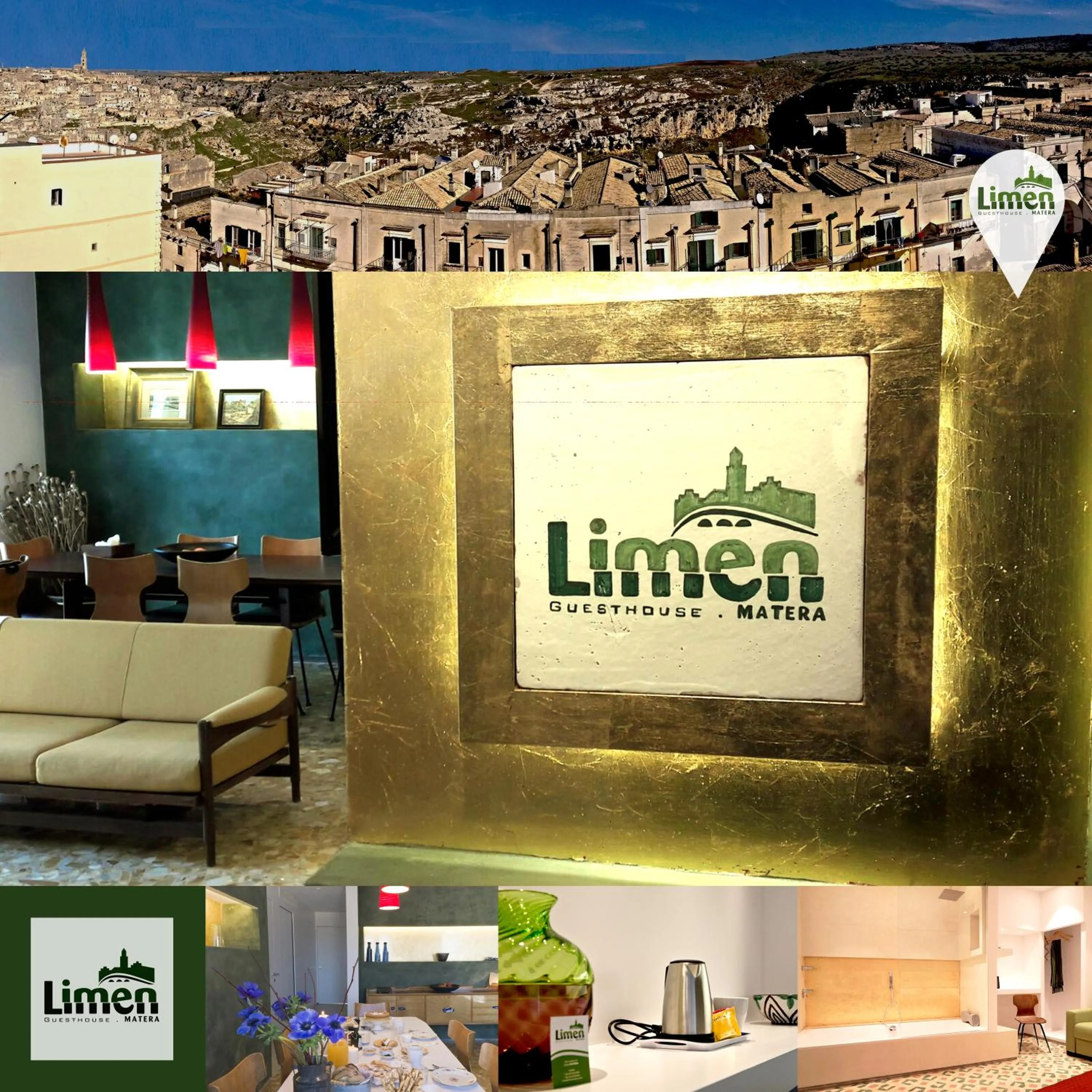 Shower in Limen Matera Guesthouse