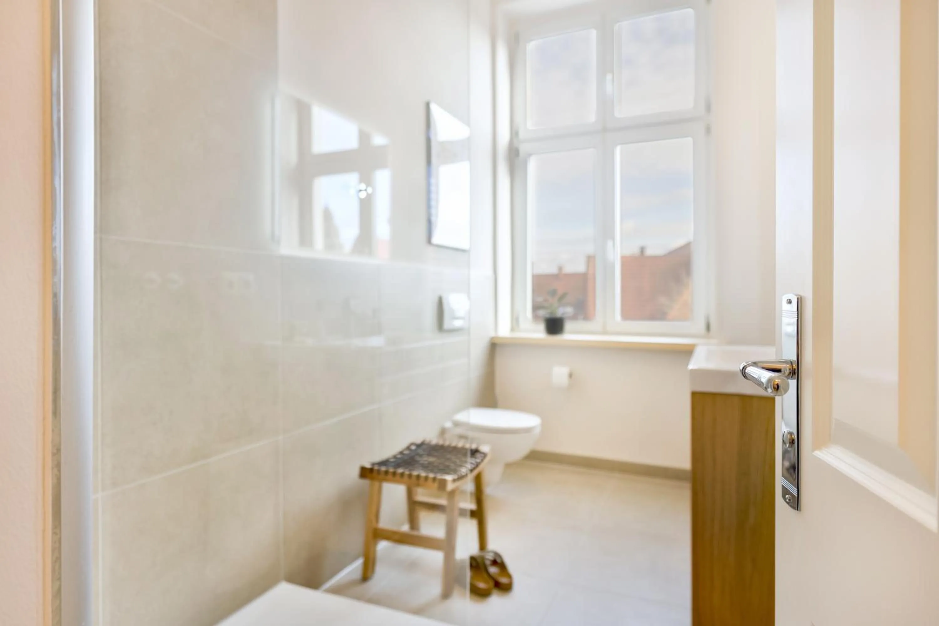 Shower in Apartments am Bahnhof