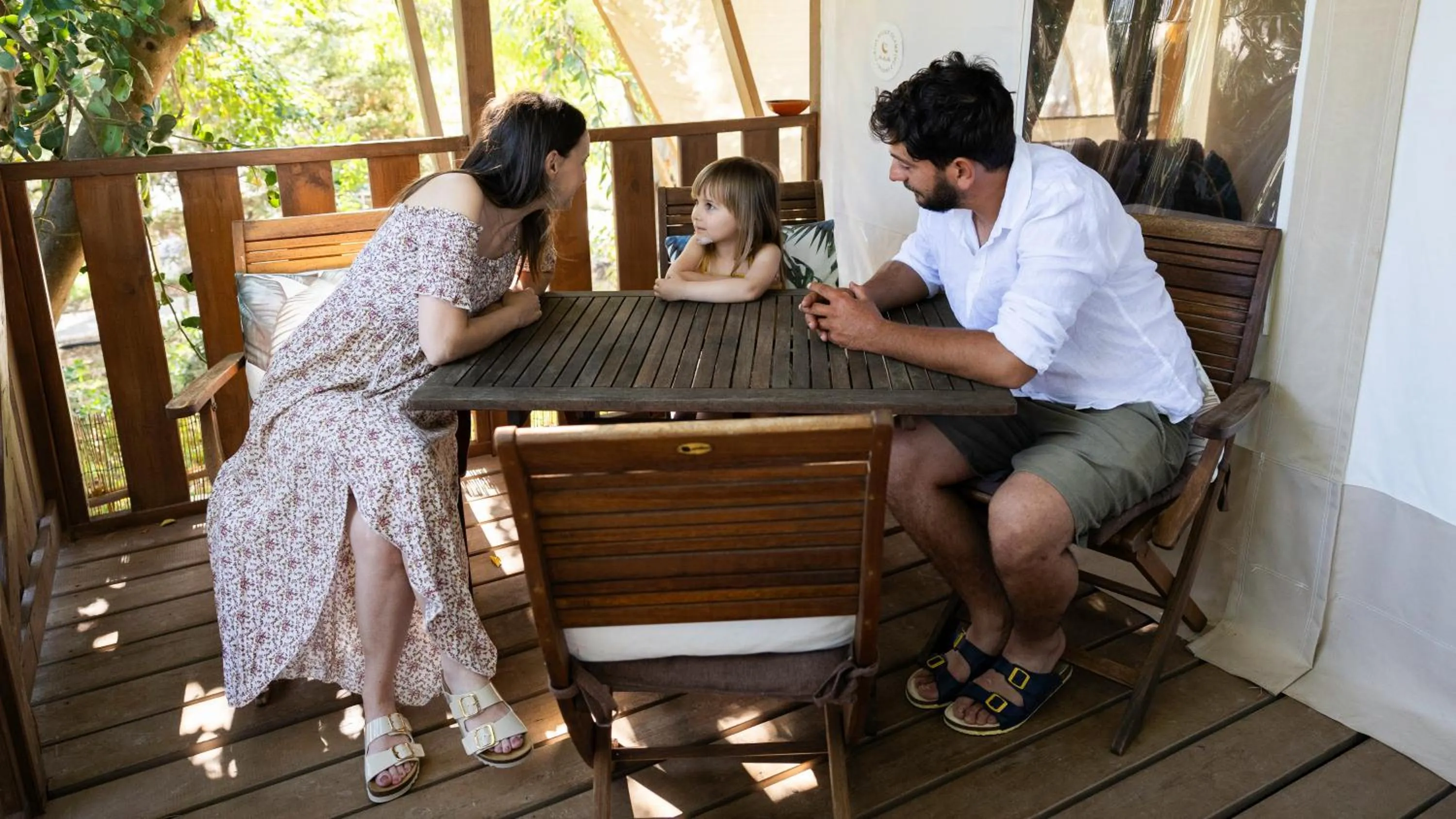 Balcony/Terrace in Ciriga Sicily Glamping
