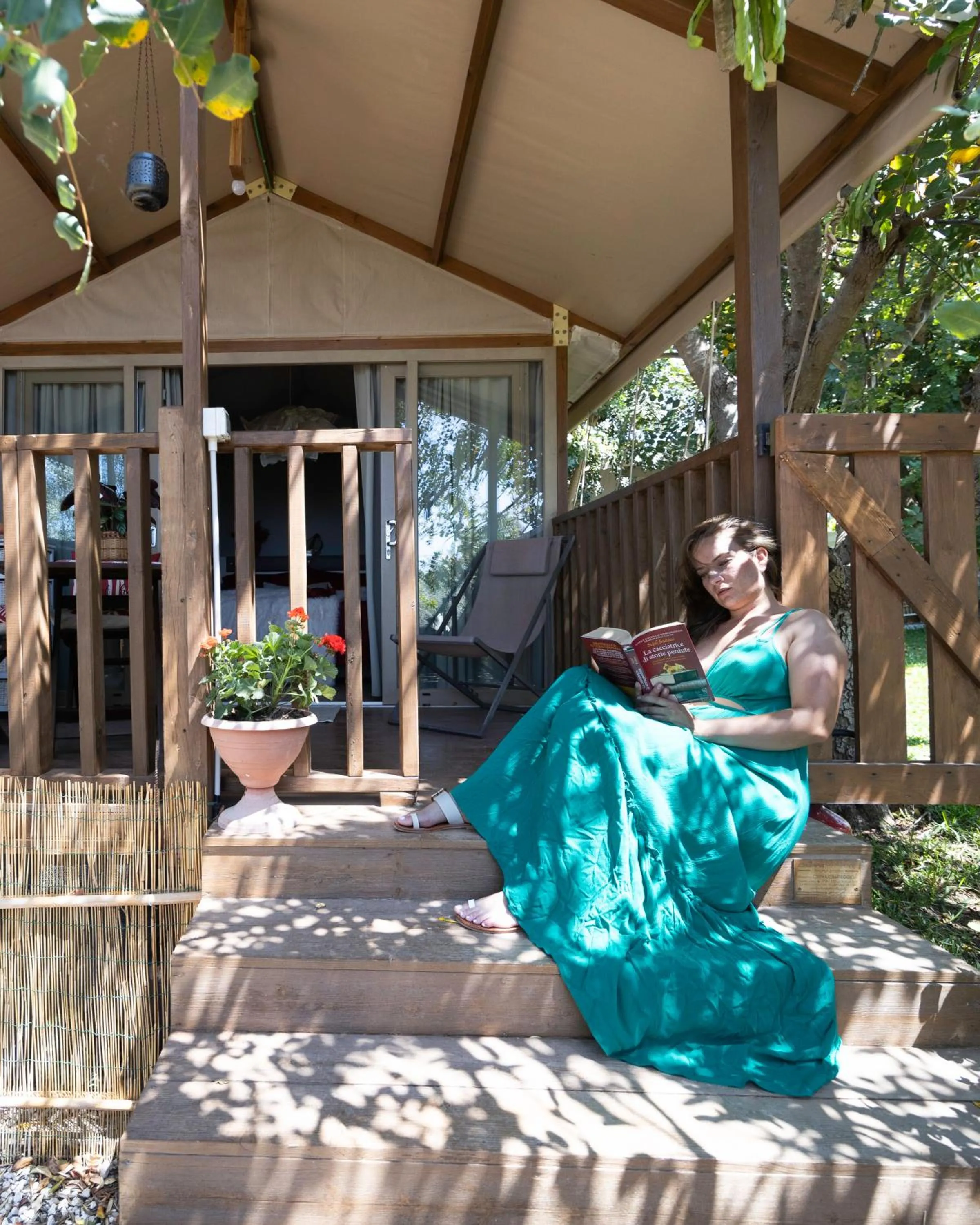 Patio in Ciriga Sicily Glamping