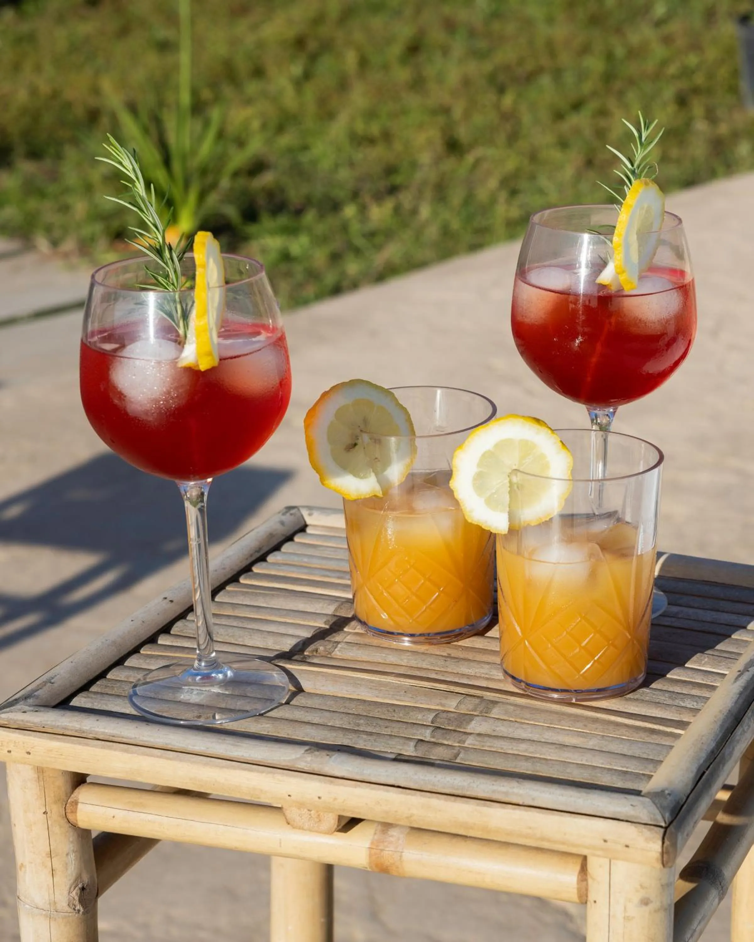 Drinks in Ciriga Sicily Glamping