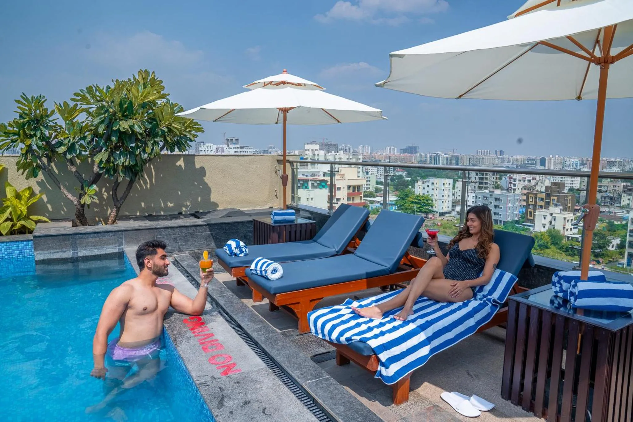Pool view in Radisson Blu Pune Hinjawadi