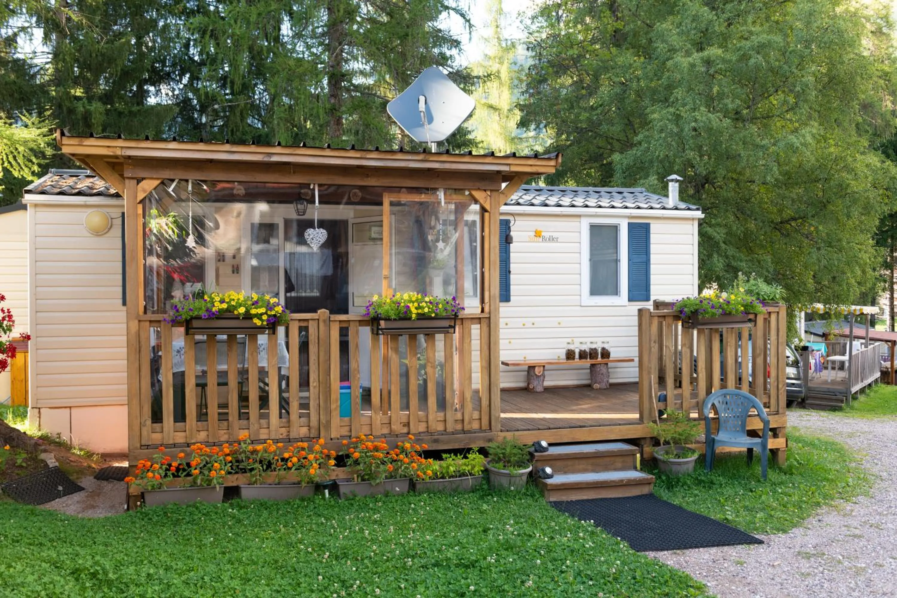 Patio in Club del Sole Val di Fiemme Easy Camping Village