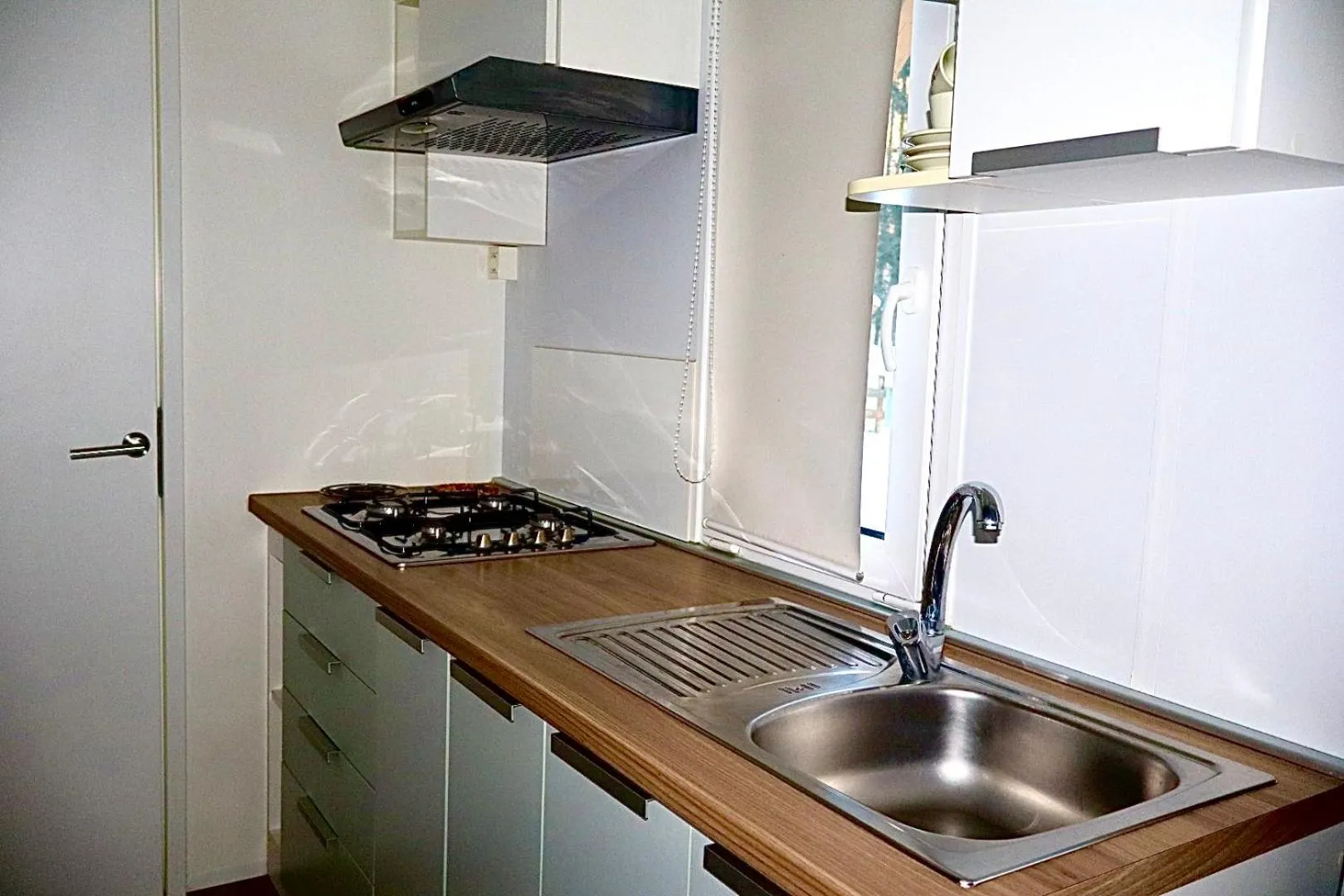 Kitchen or kitchenette in Club del Sole Val di Fiemme Easy Camping Village