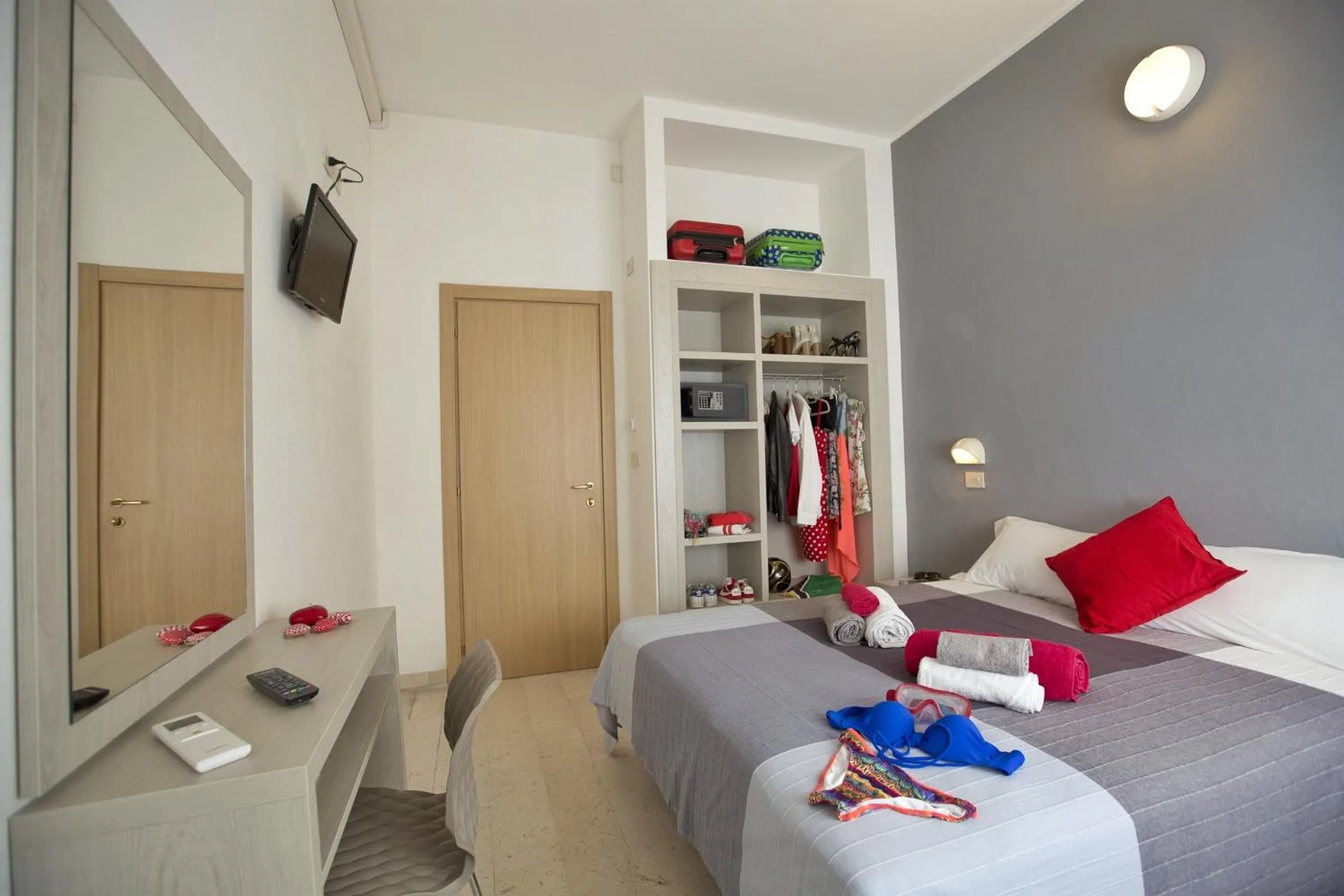 Bed in Hotel Sabrina Rimini