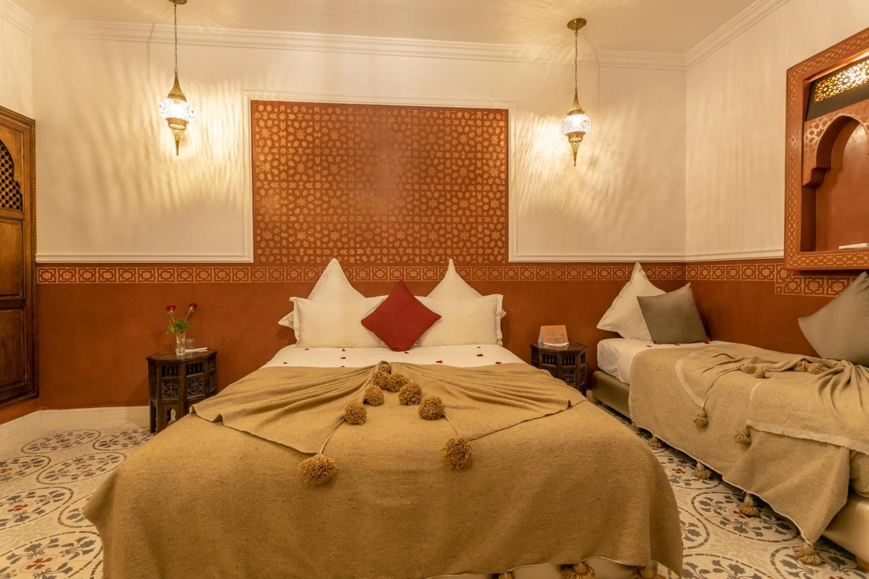 Bed in Riad Dar Yema