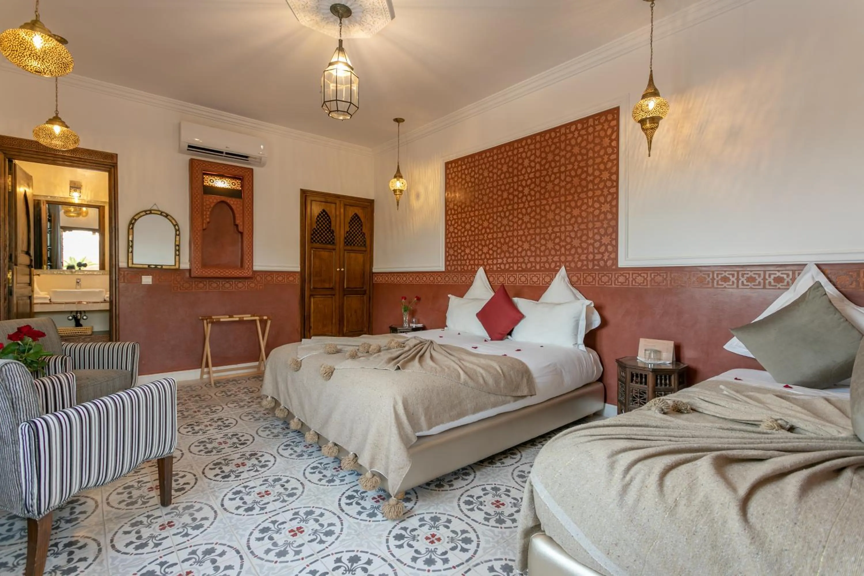 Bed in Riad Dar Yema