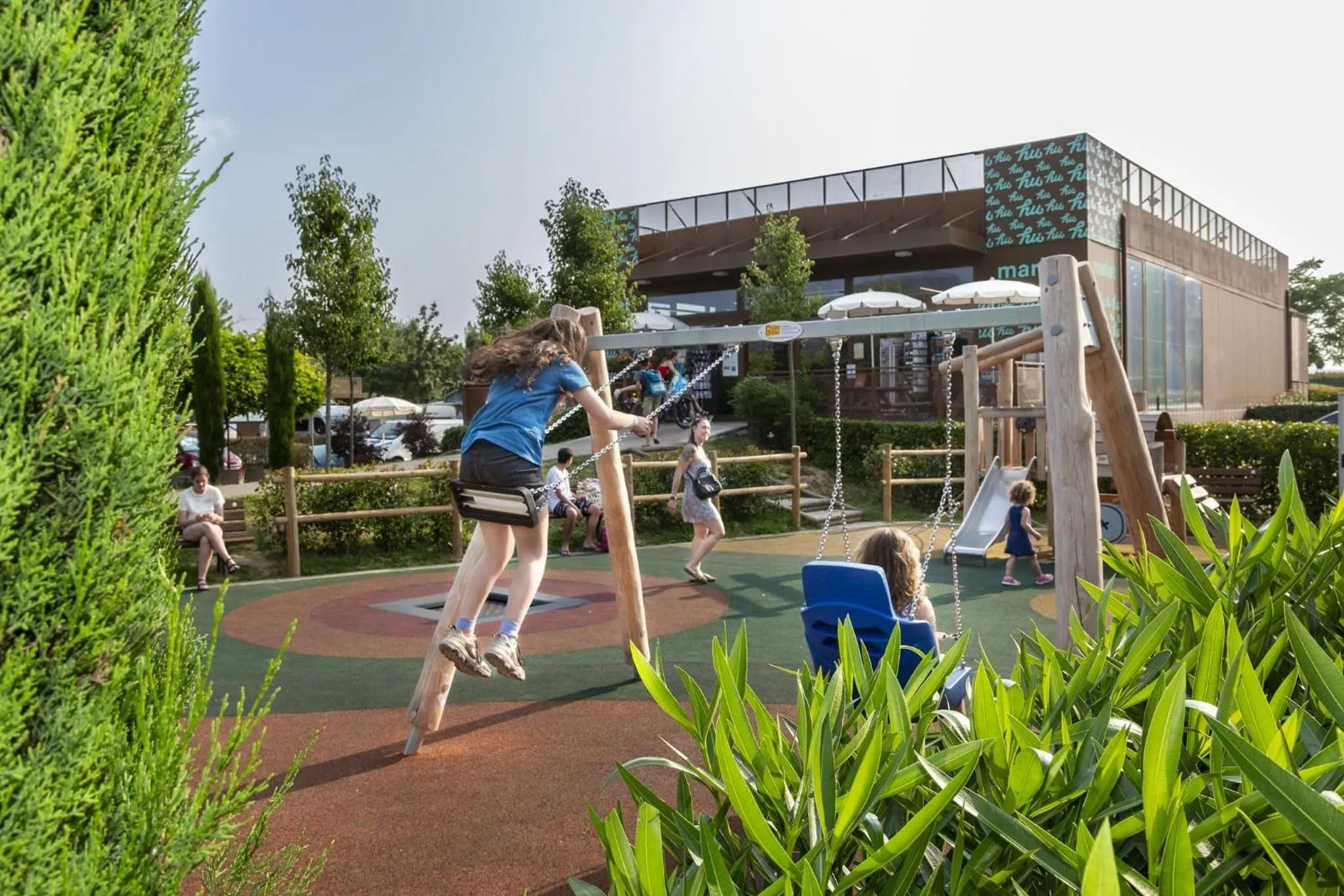 Children play ground in hu Firenze Camping in Town