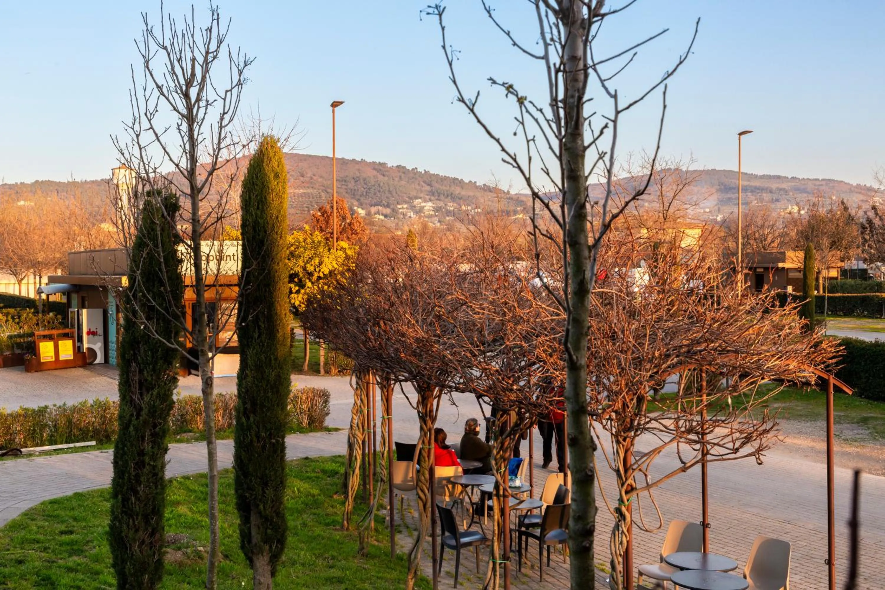 Winter in hu Firenze Camping in Town