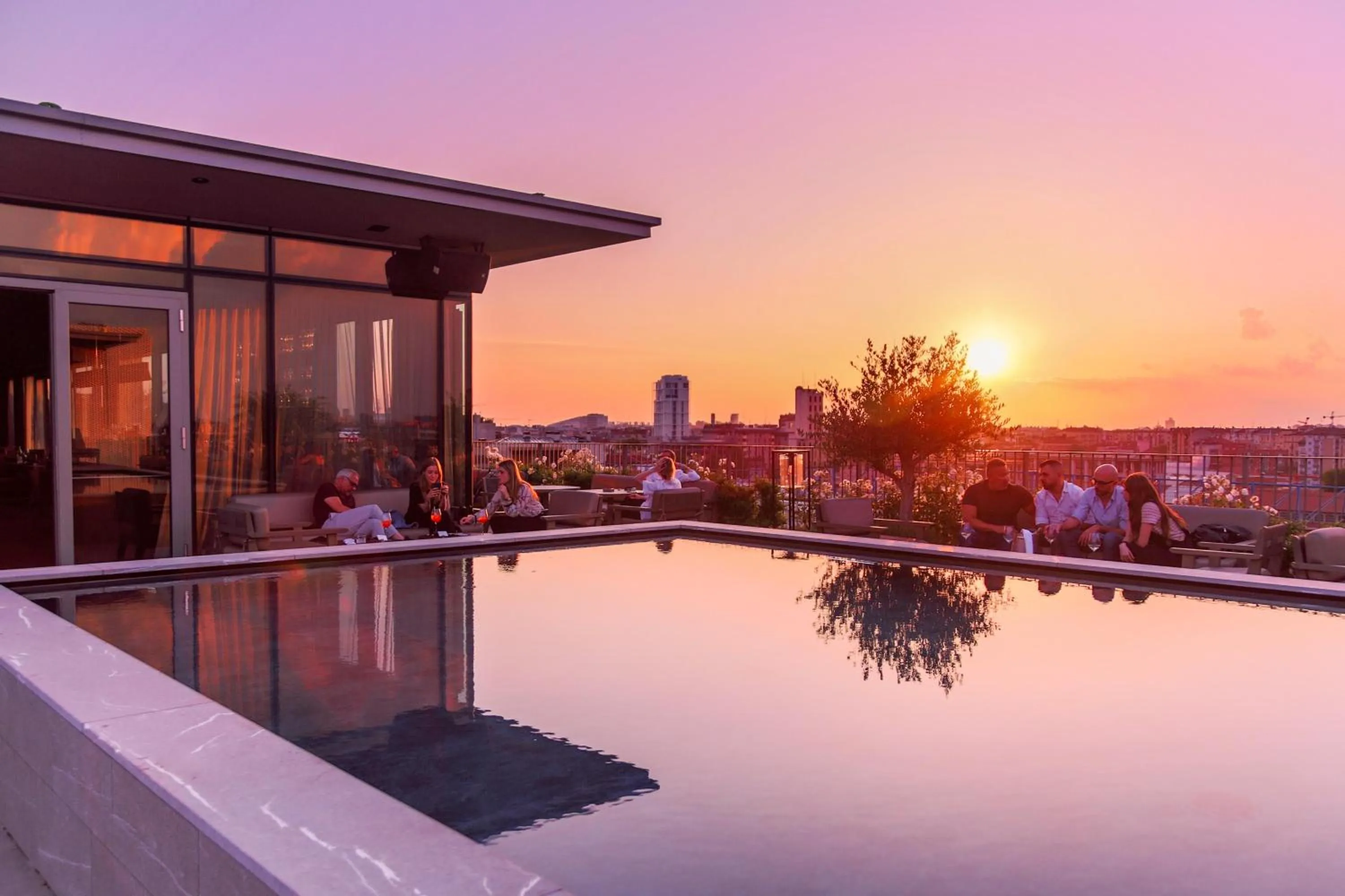 Balcony/Terrace in Hotel VIU Milan, a Member of Design Hotels
