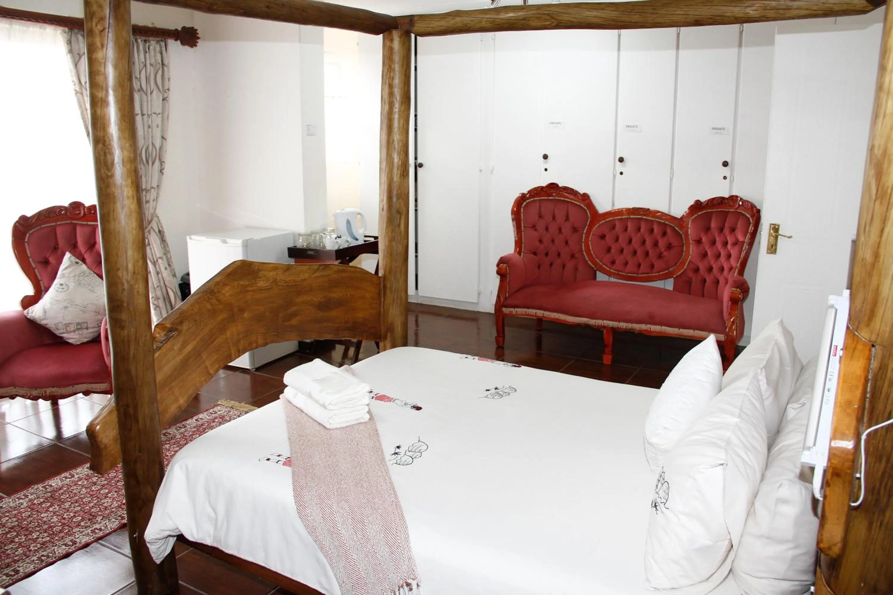 Bed in Kalahari Guest House