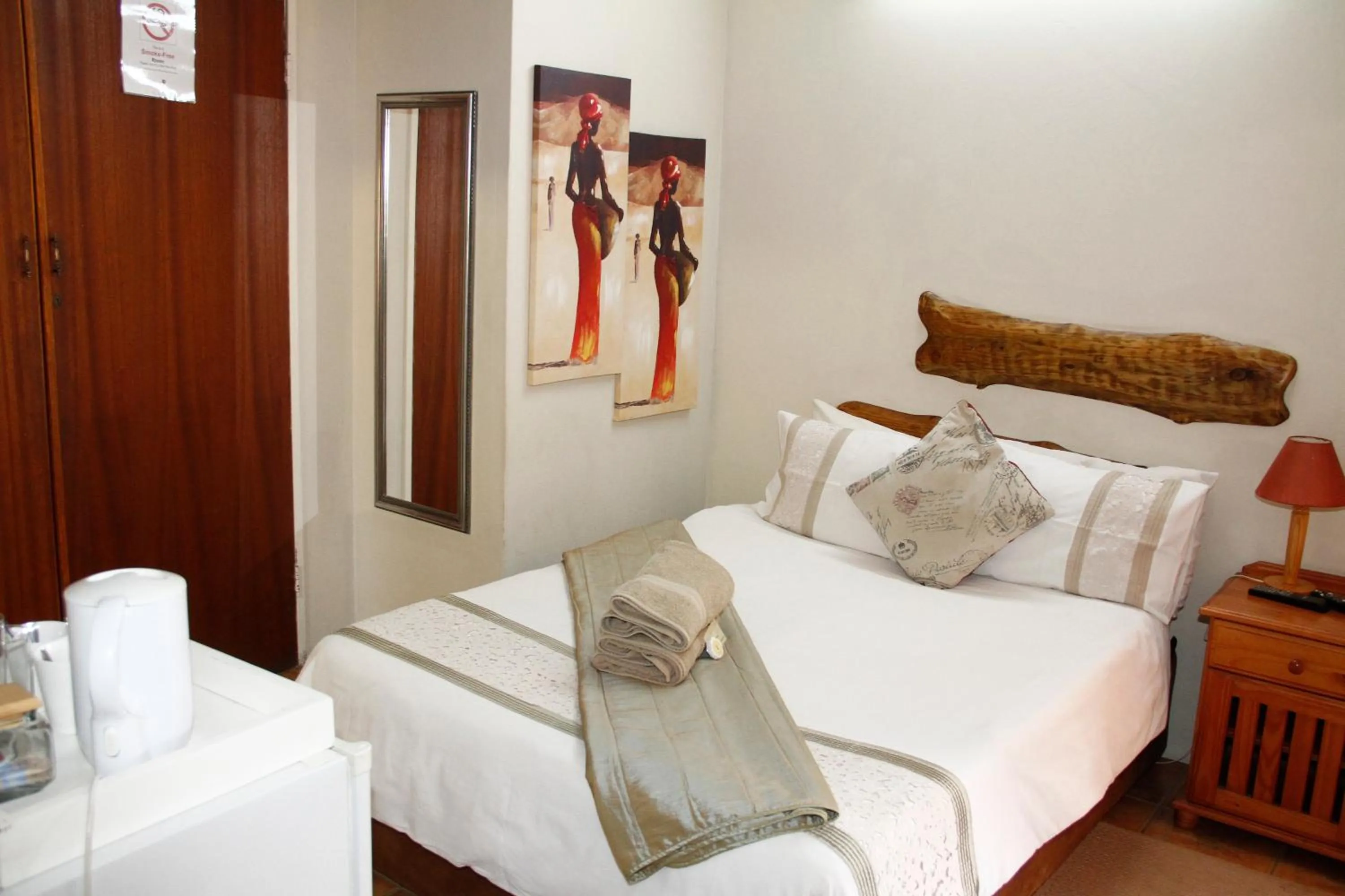 Bed in Kalahari Guest House